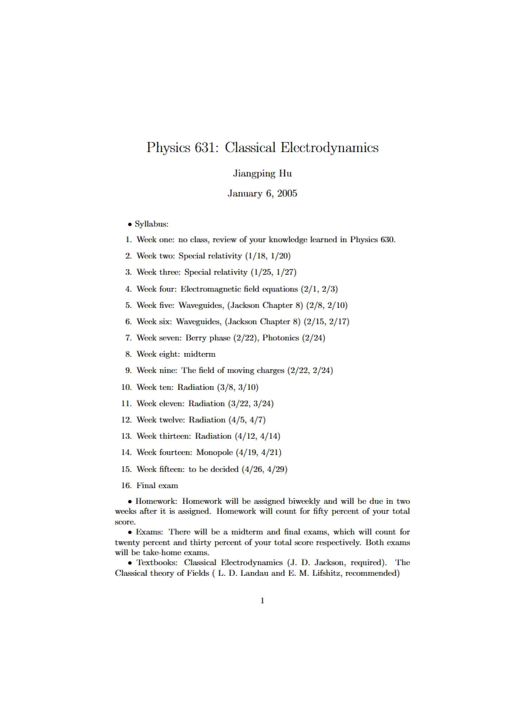 Electrodynamics in Classical Physics