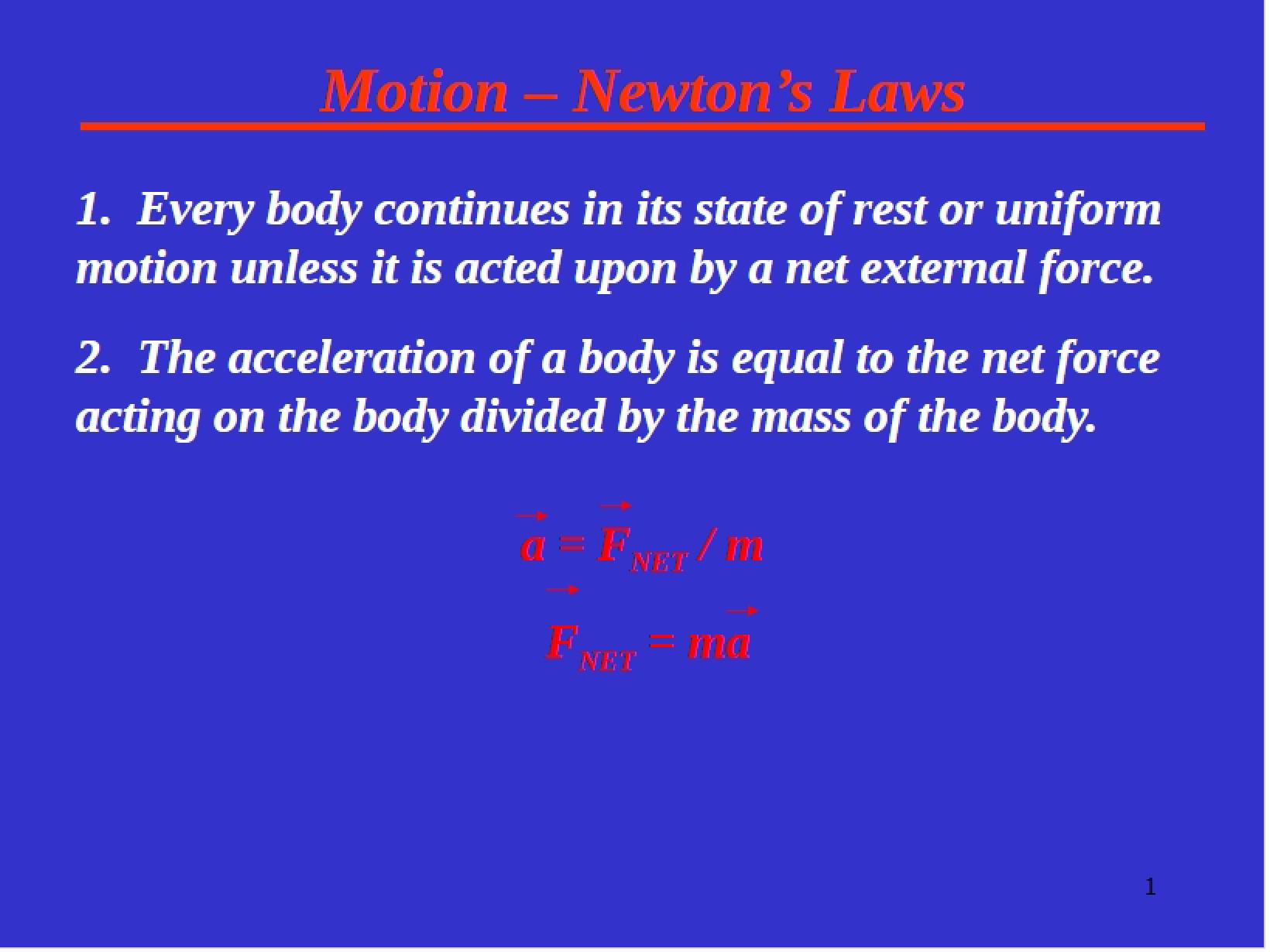 Motion Second Law (Rev 08FA)