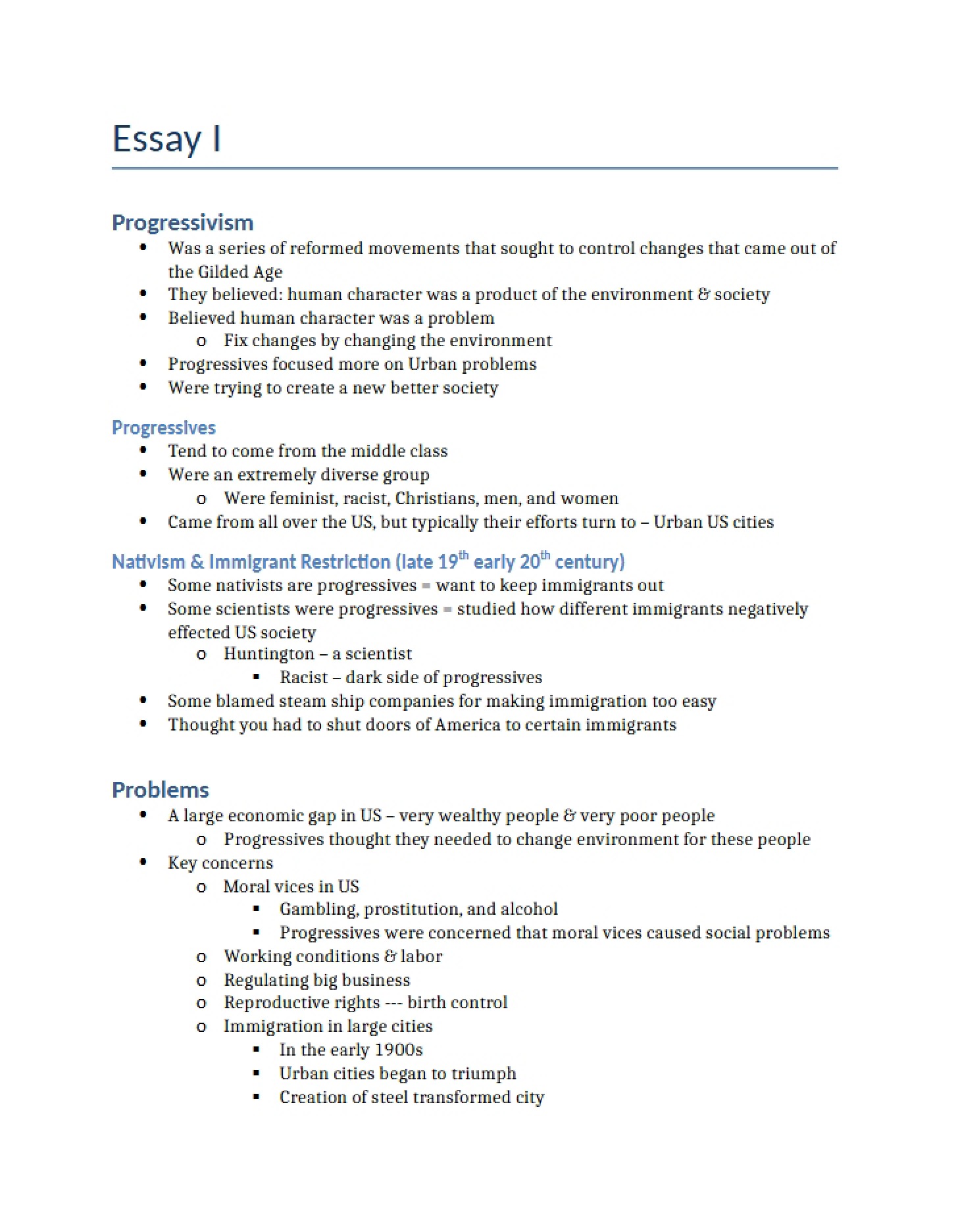 Essay Prompts for Second Exam