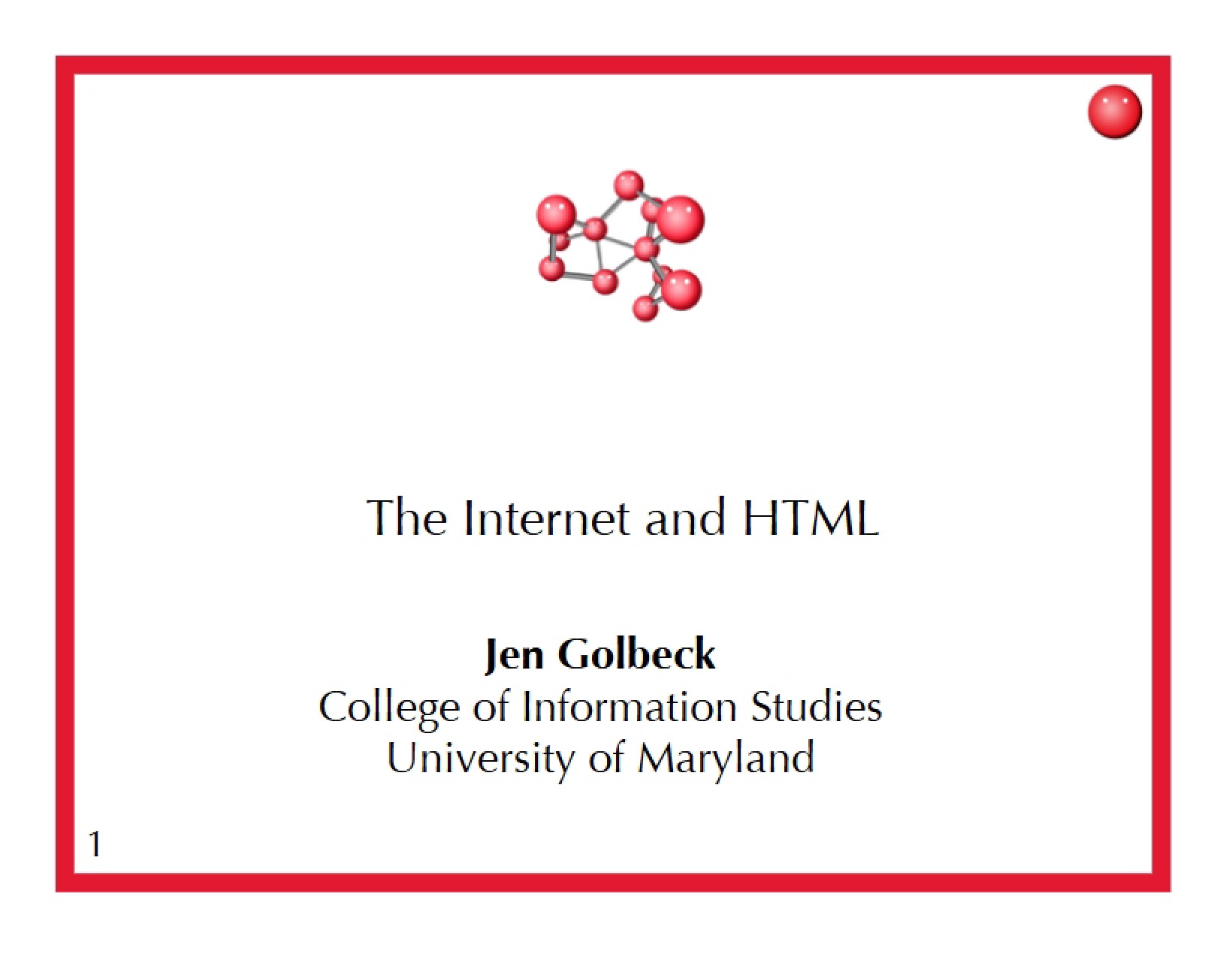 Internet Concepts and HTML