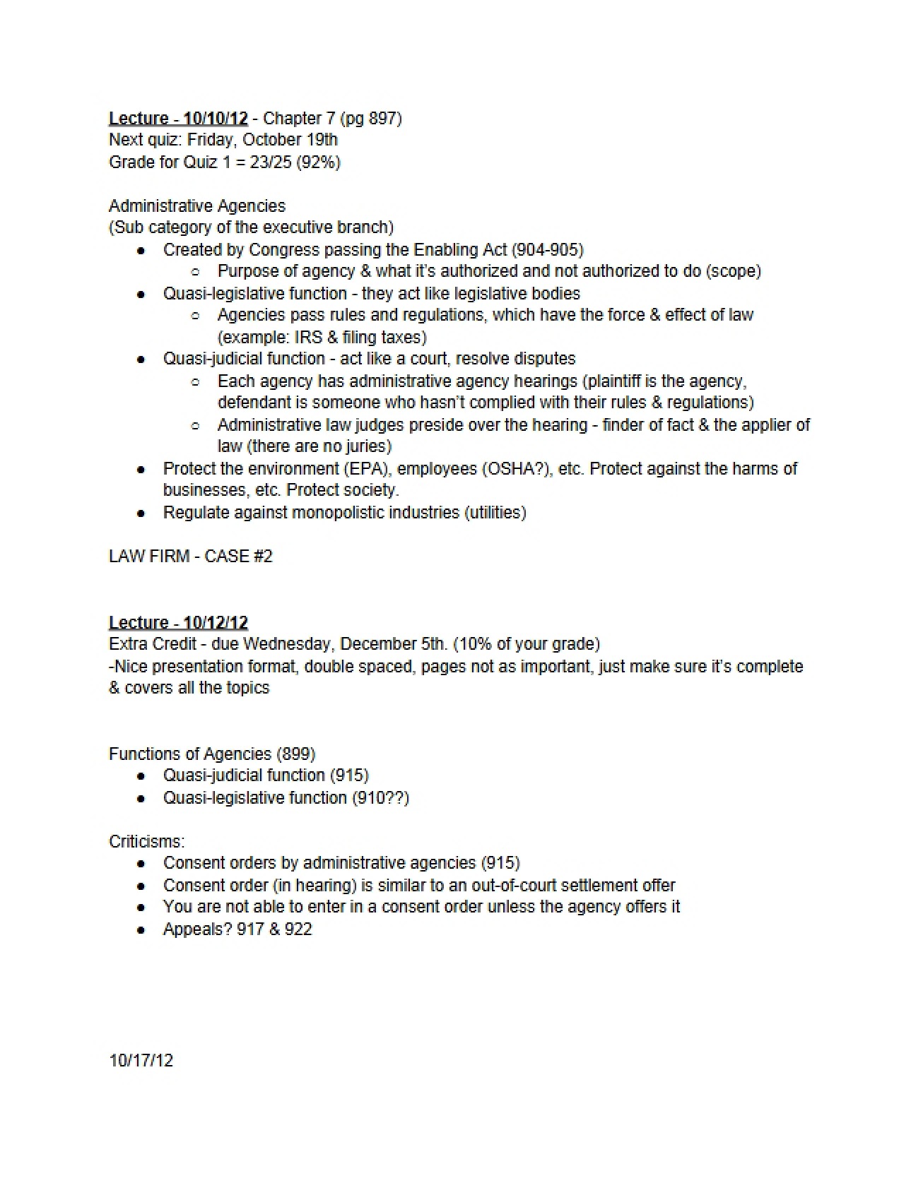 Legal Environment Ch 7