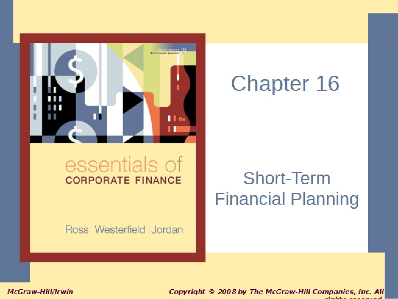 Financial Planning Short Term