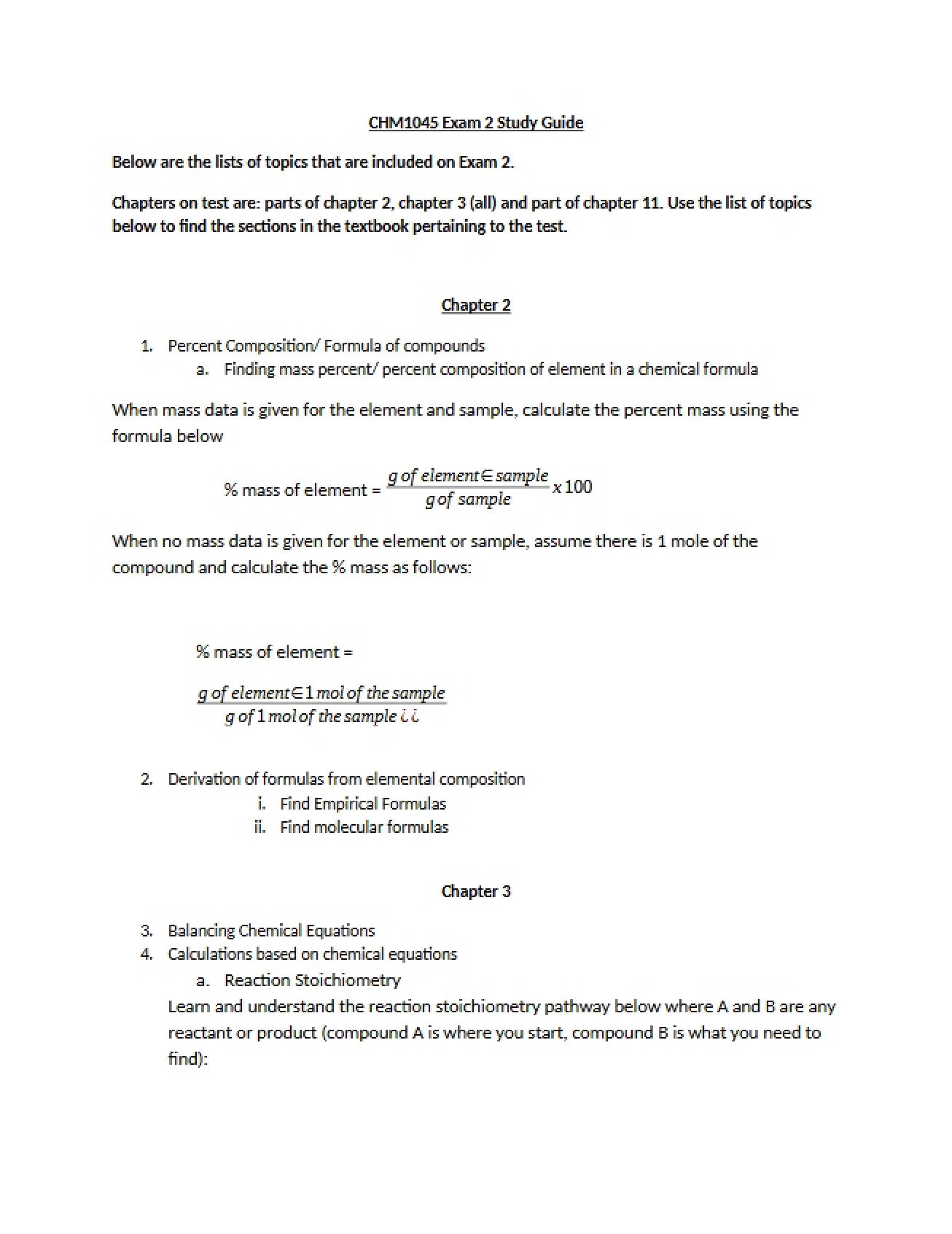 Second Exam