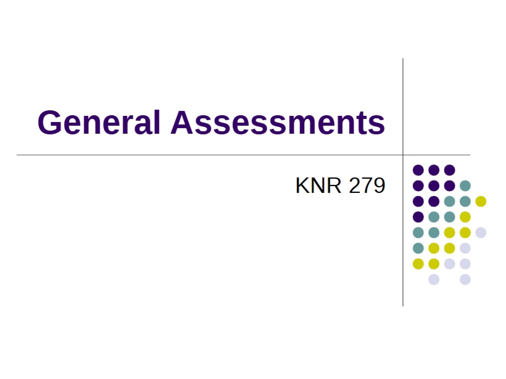 Assessments Overview