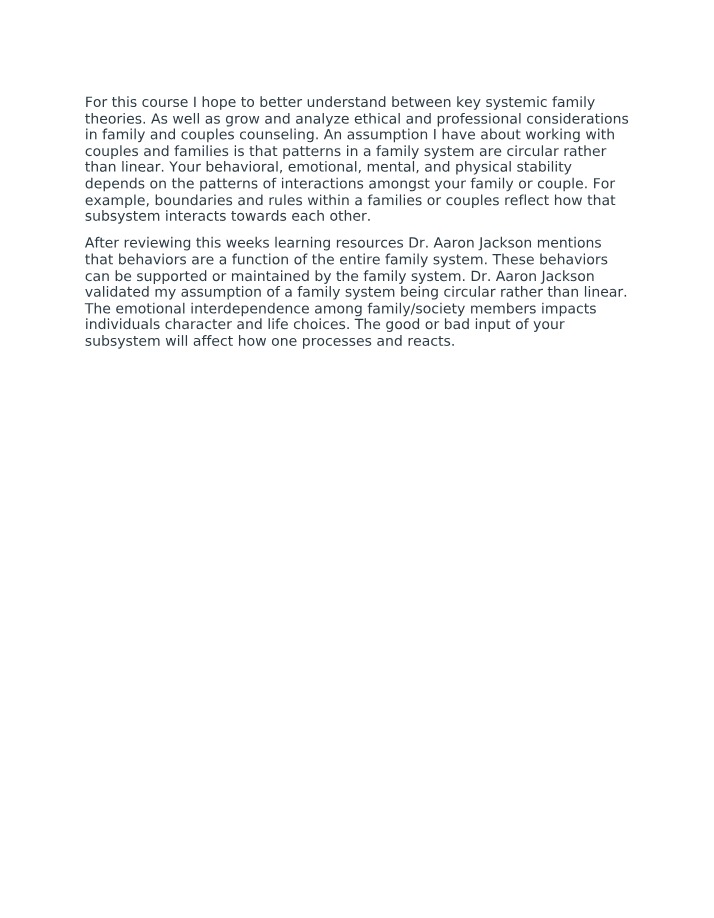 Dr. Jackson Course Materials