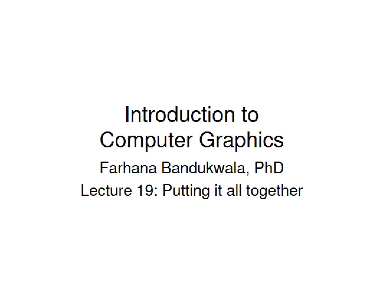 Graphics Presentation Nineteen