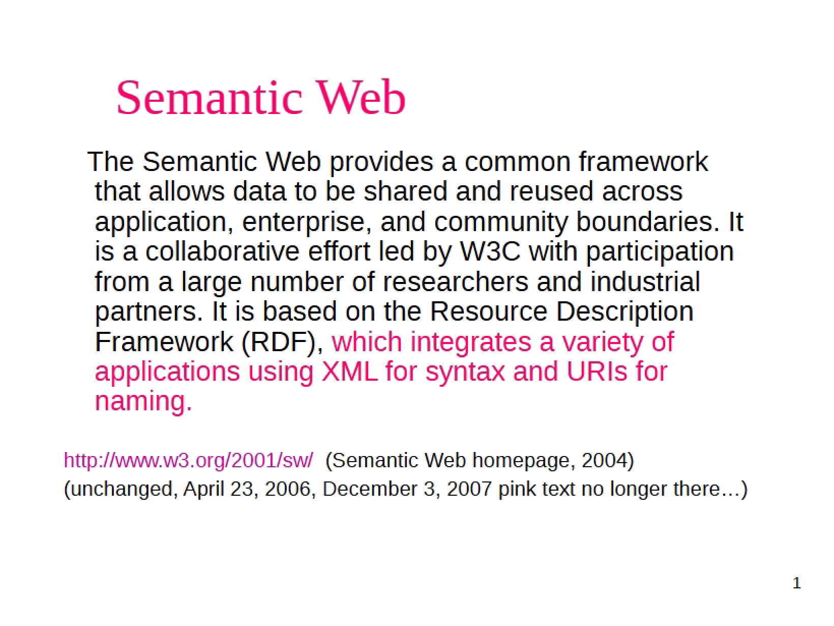 Web of Semantics