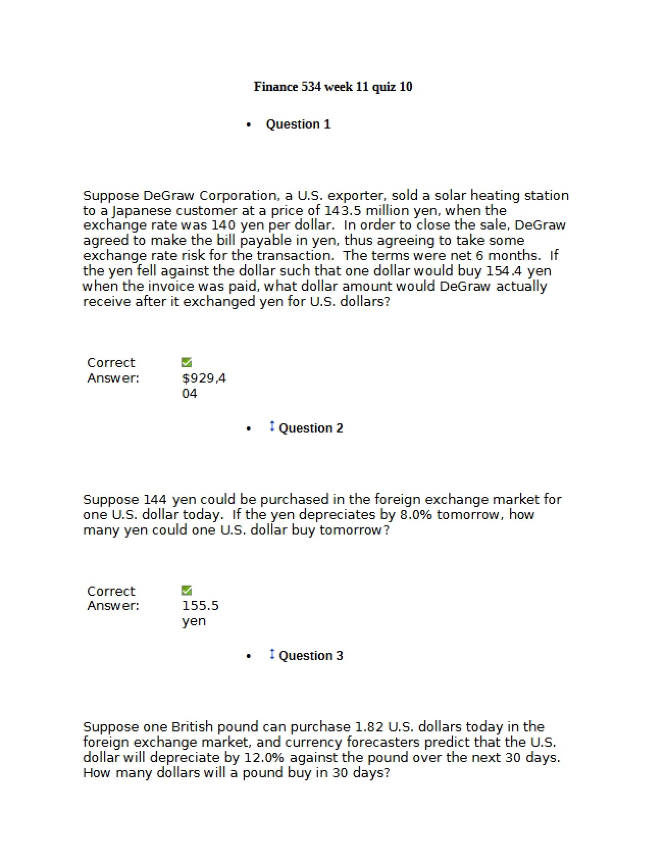 Quiz Number 10