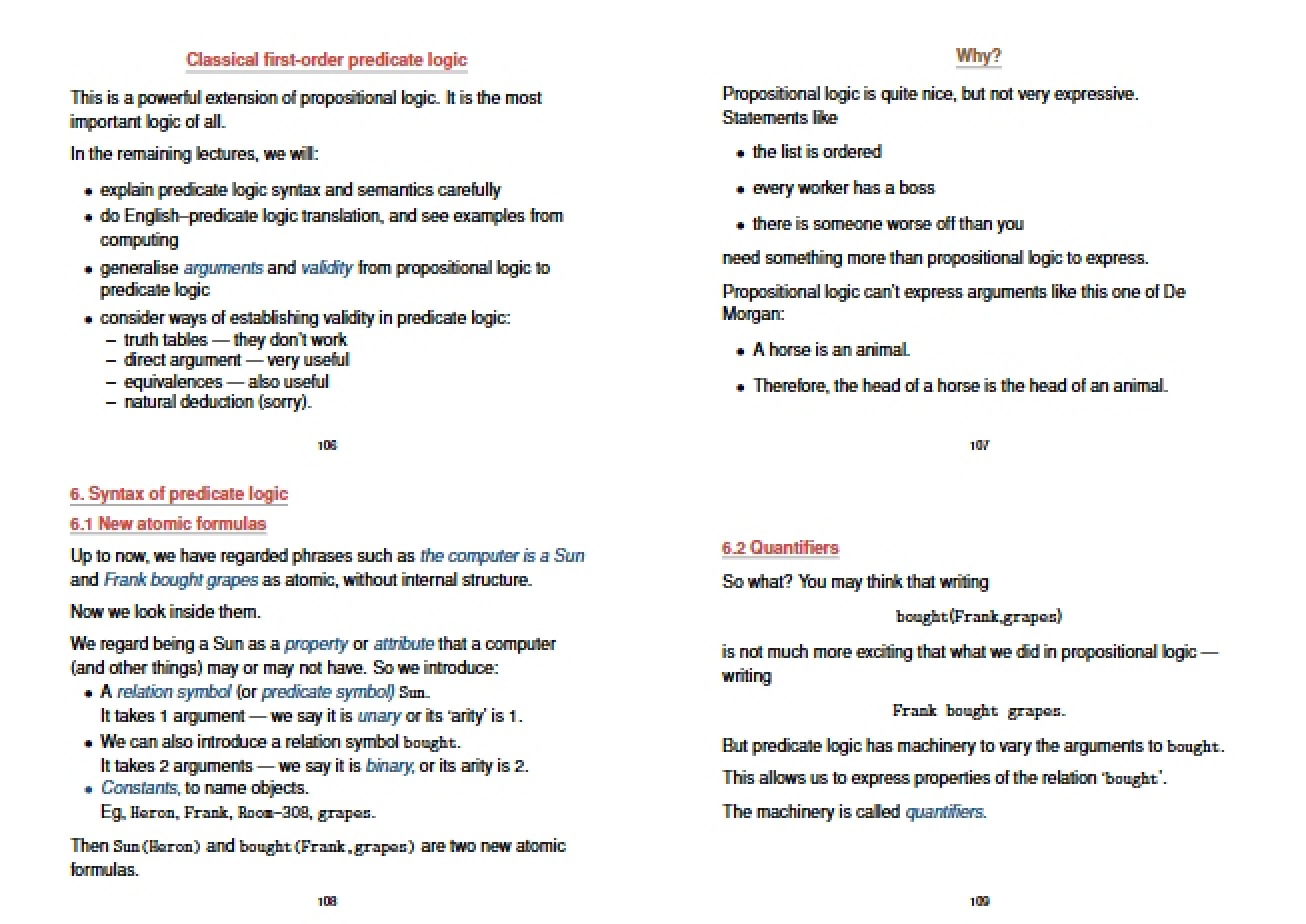 First-Order Predicate Logic (Classical)