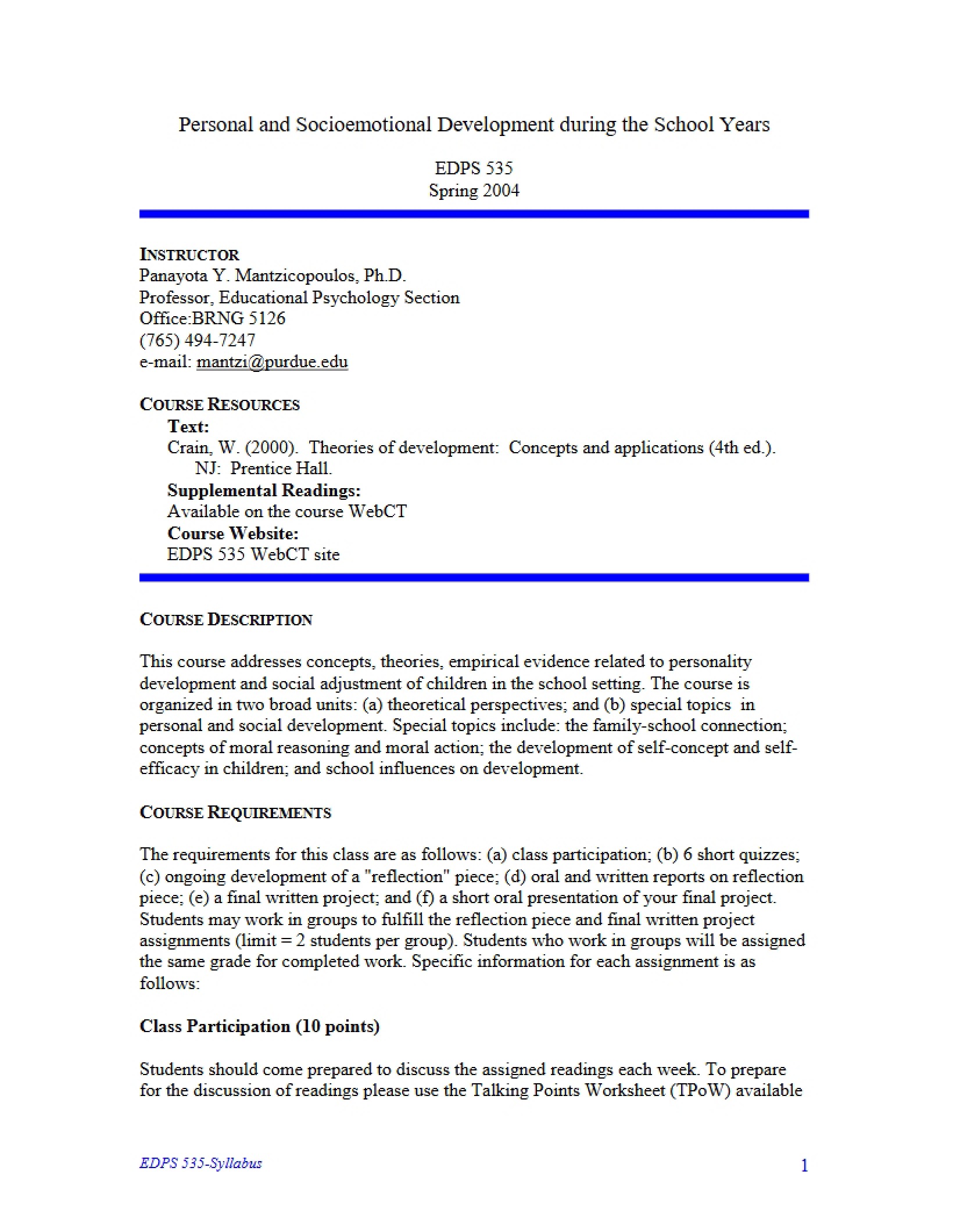 Syllabus