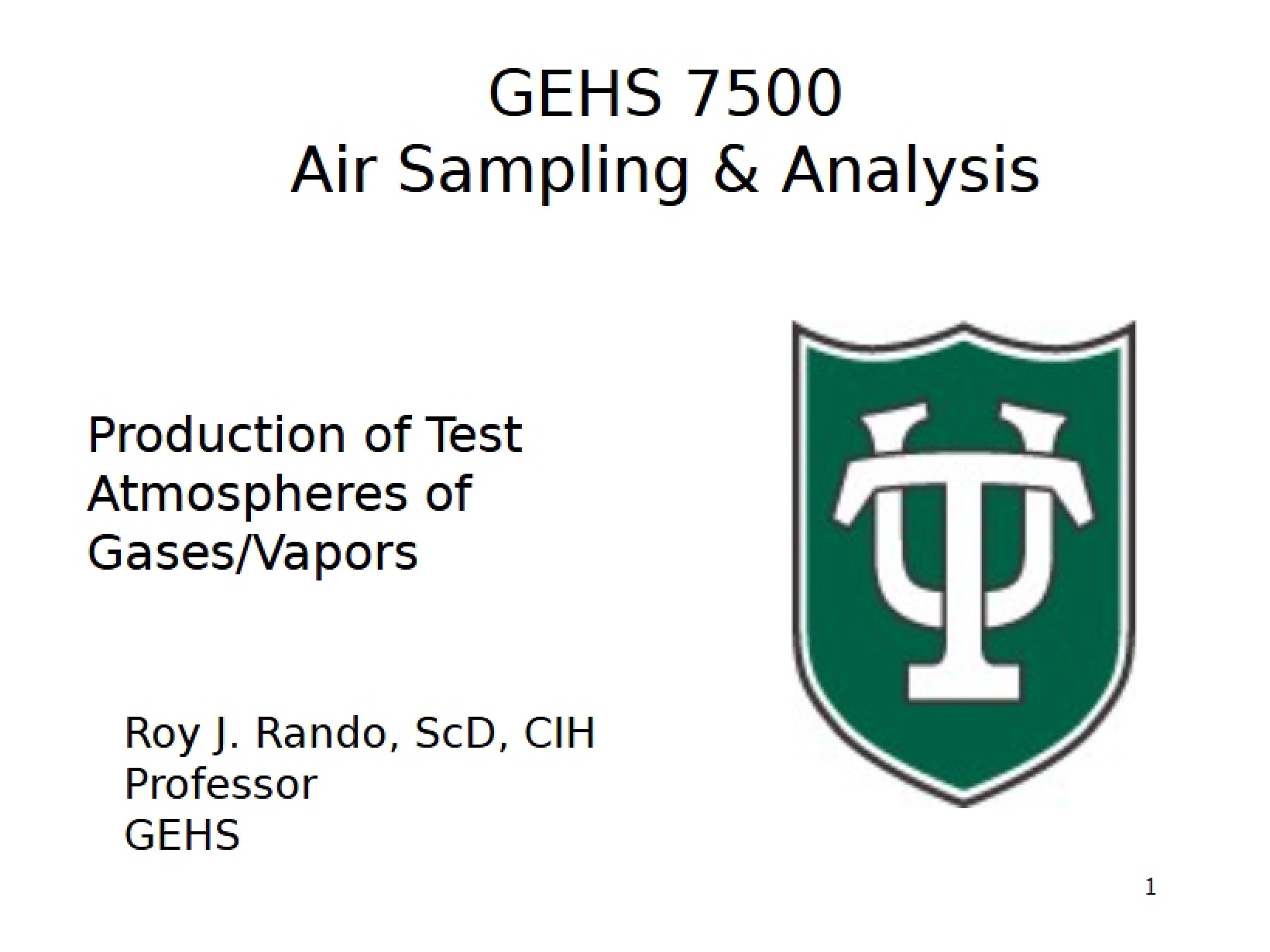 Air Sampling Module 5