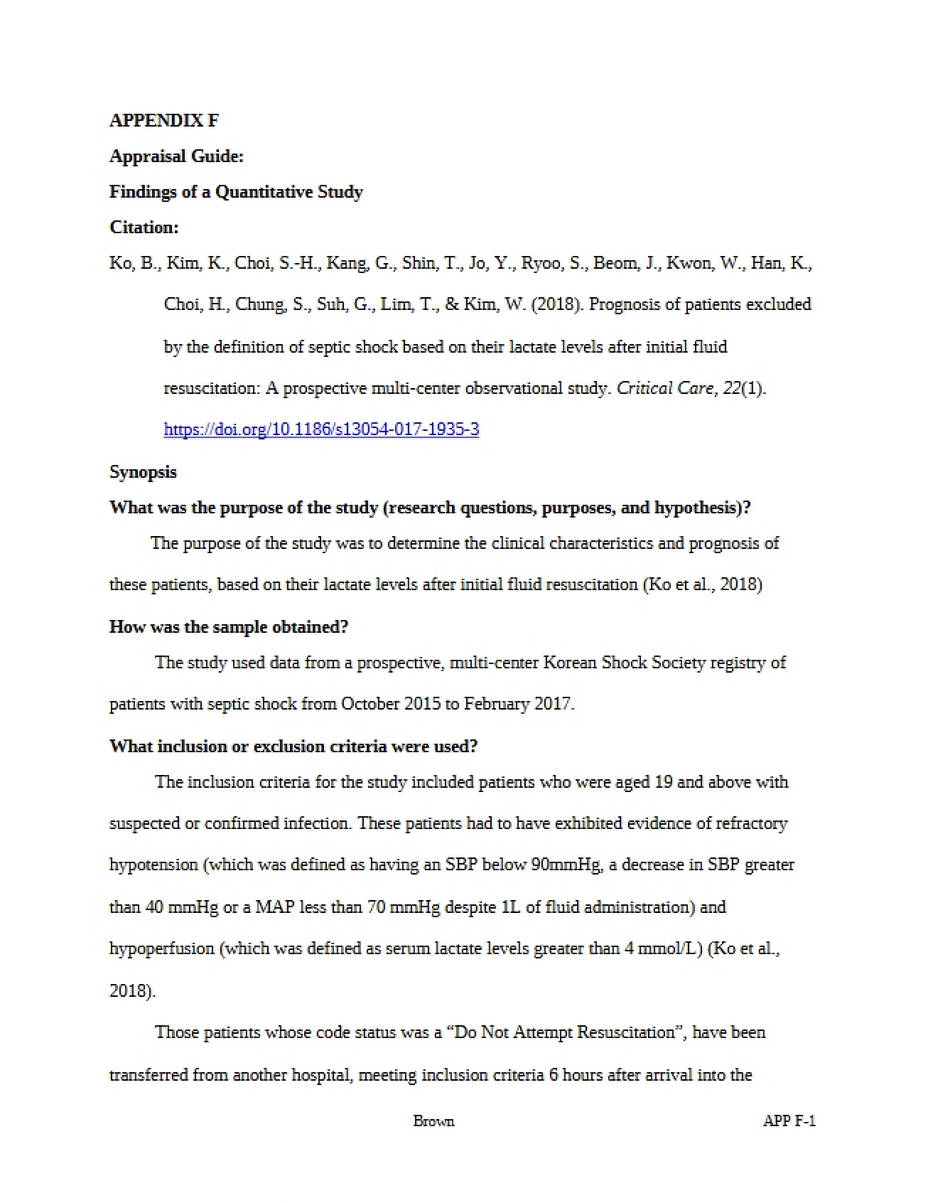 Appendix F - NURS 5367
