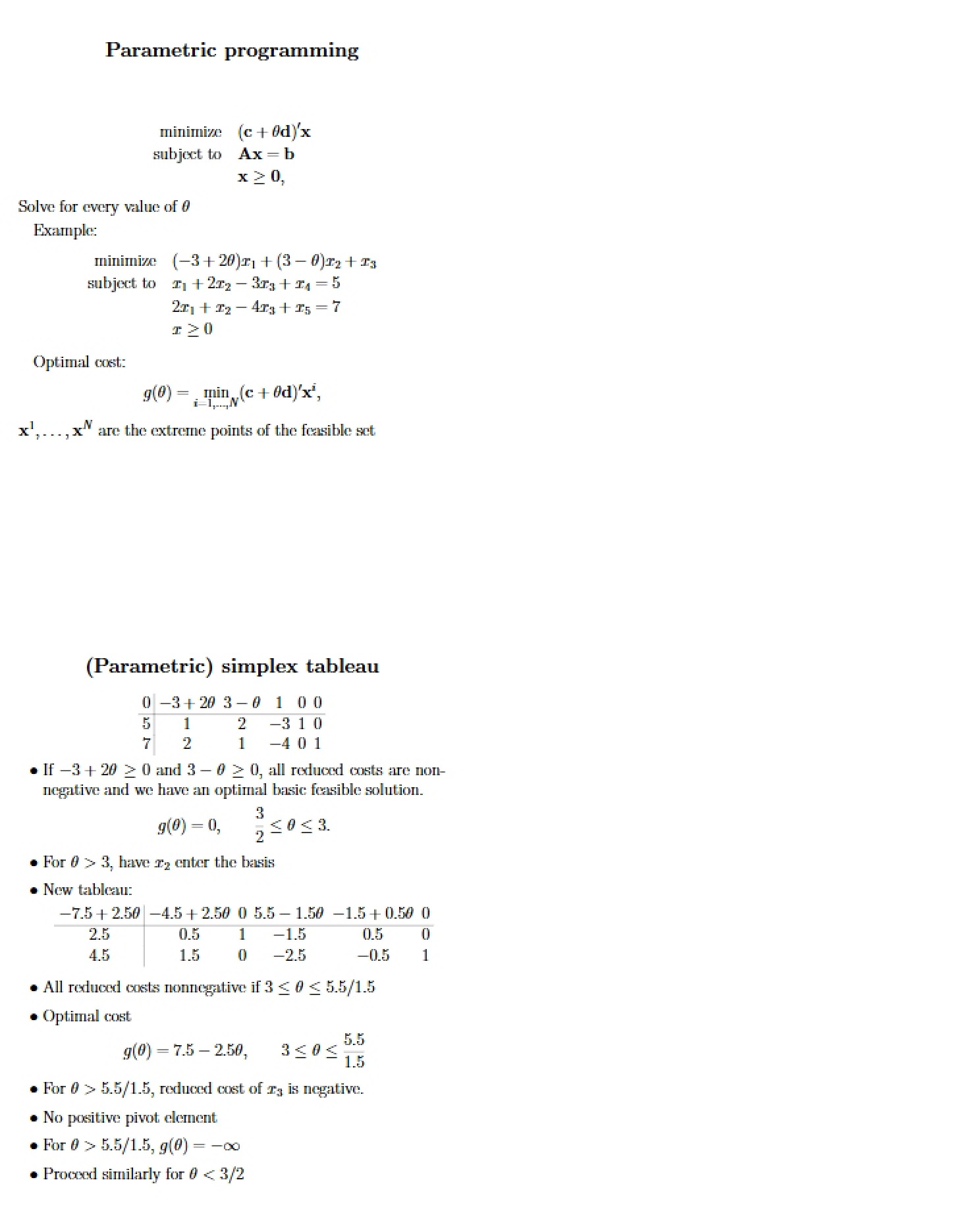 Programming with Parameters
