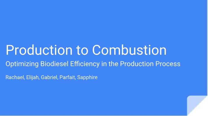 Optimizing Biodiesel Production - Impact of Temperature