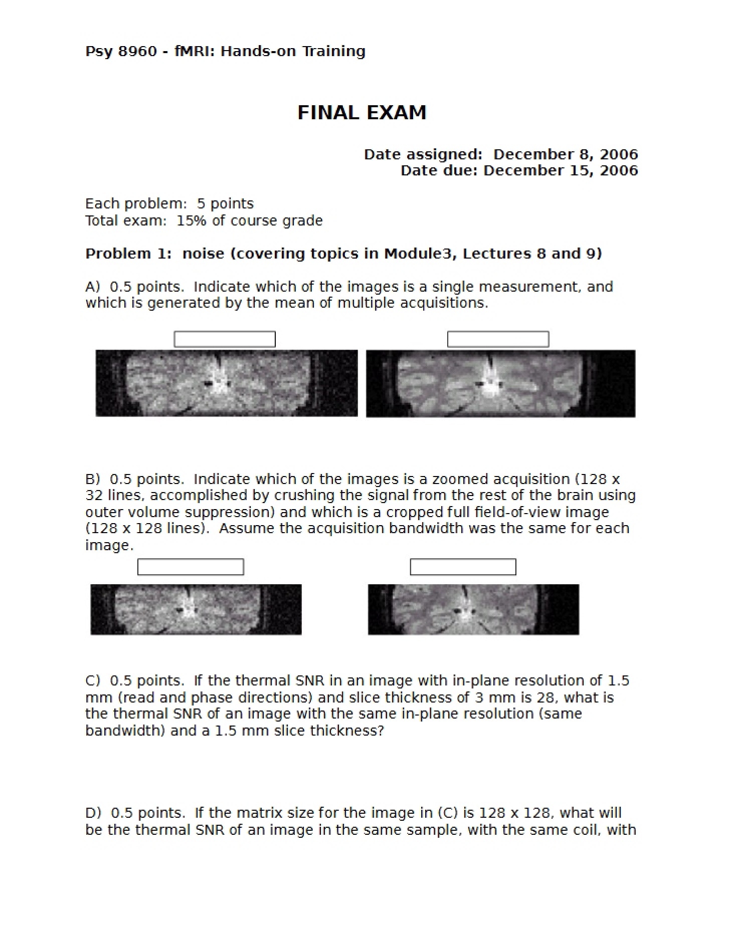 Final Assessment