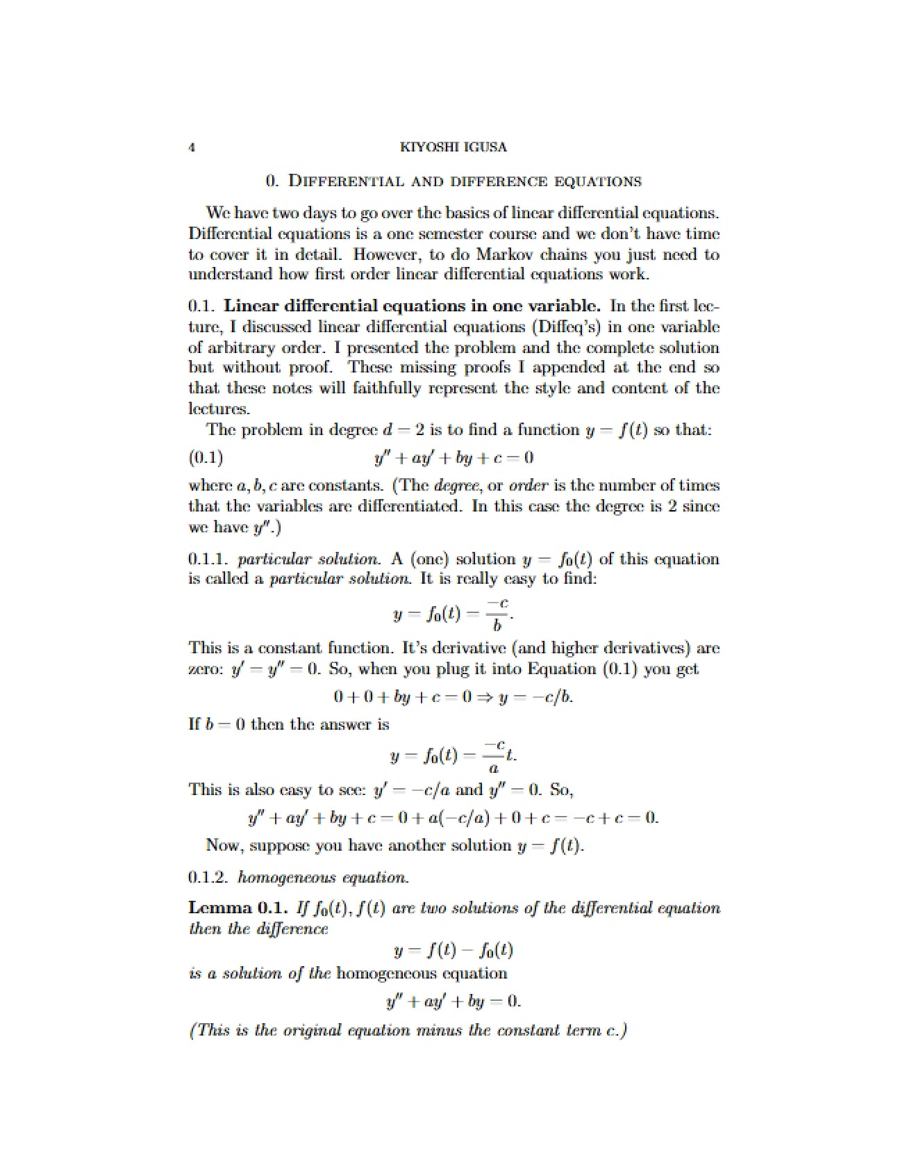 Stochastic Processes Item 5
