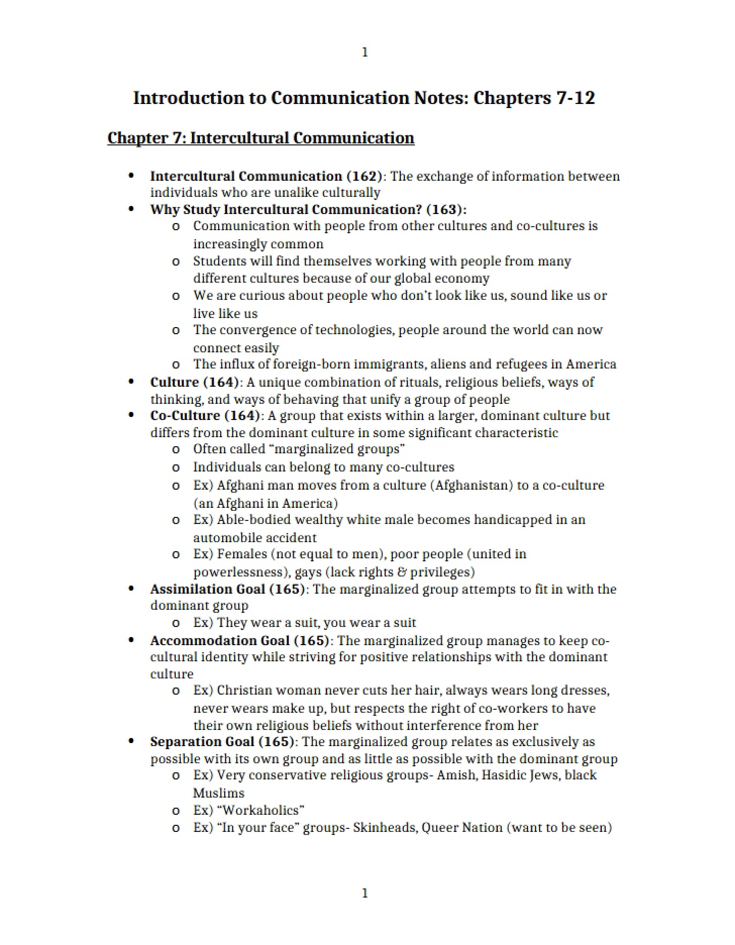 Intercultural Communication (Chapter 7)