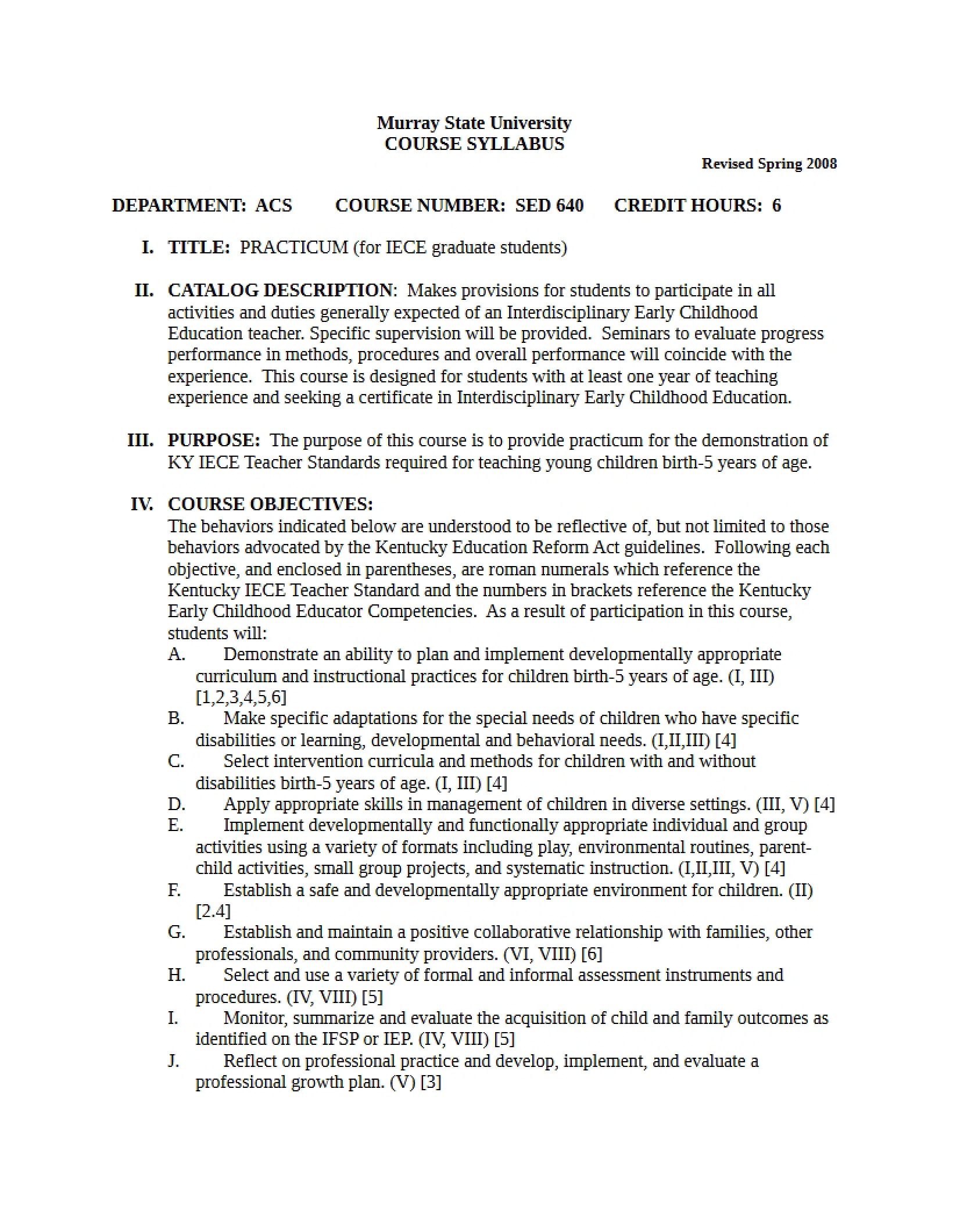 Syllabus