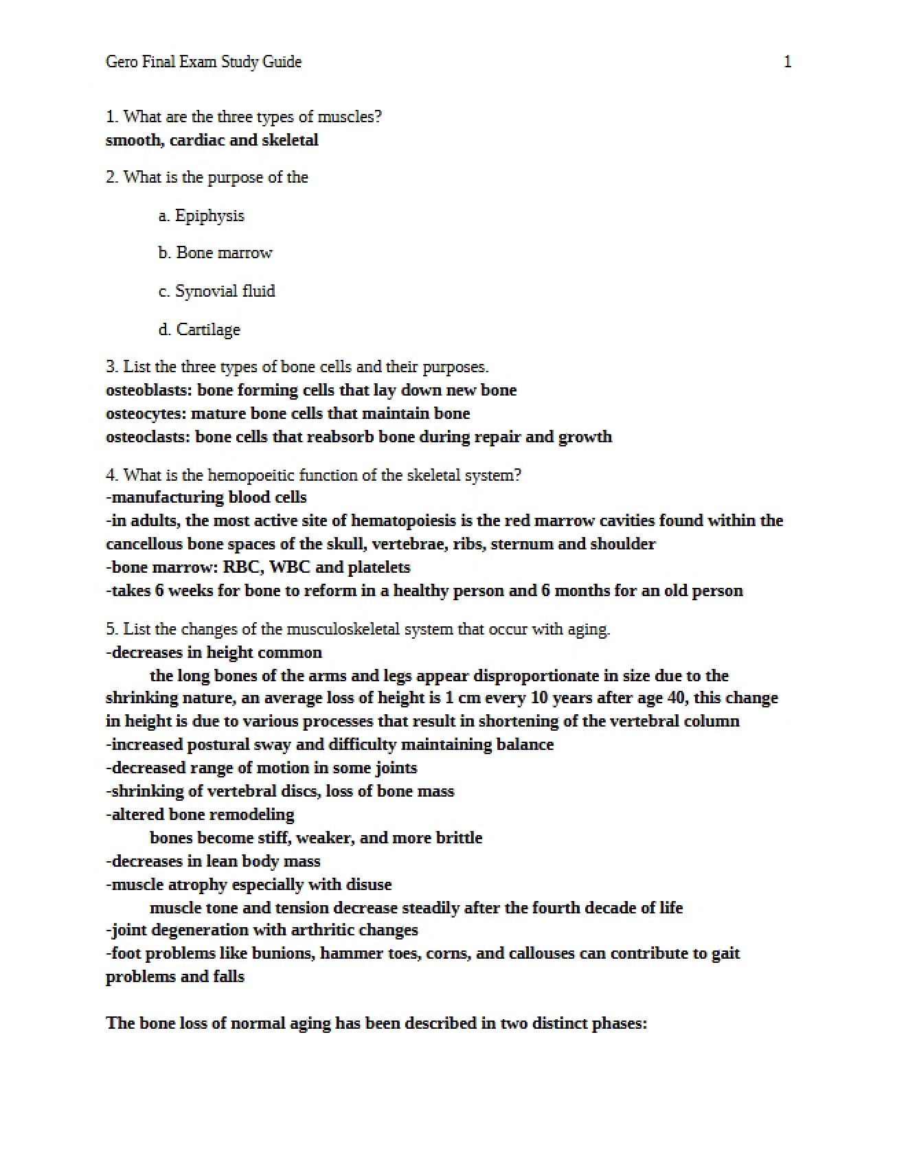 Rehab Nursing Study Guide 2