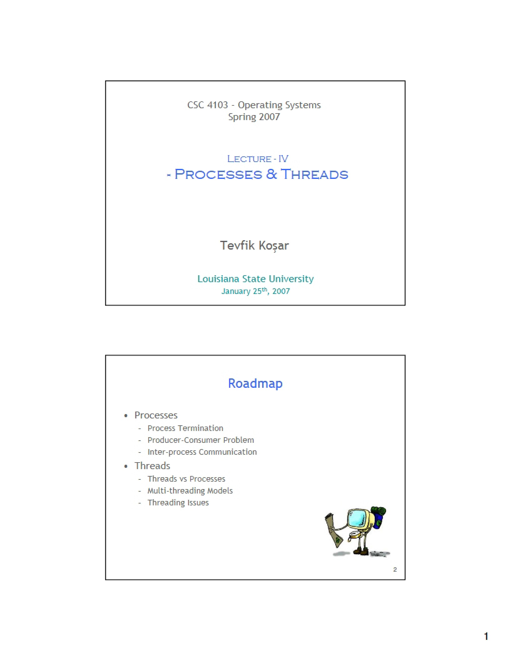 Threads and Processes