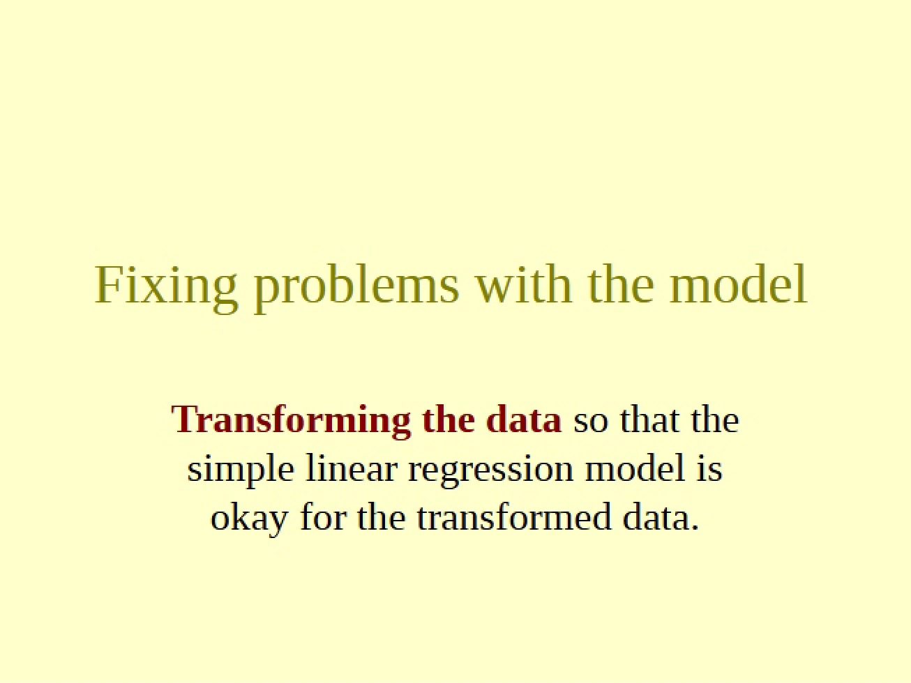 Data Transformation
