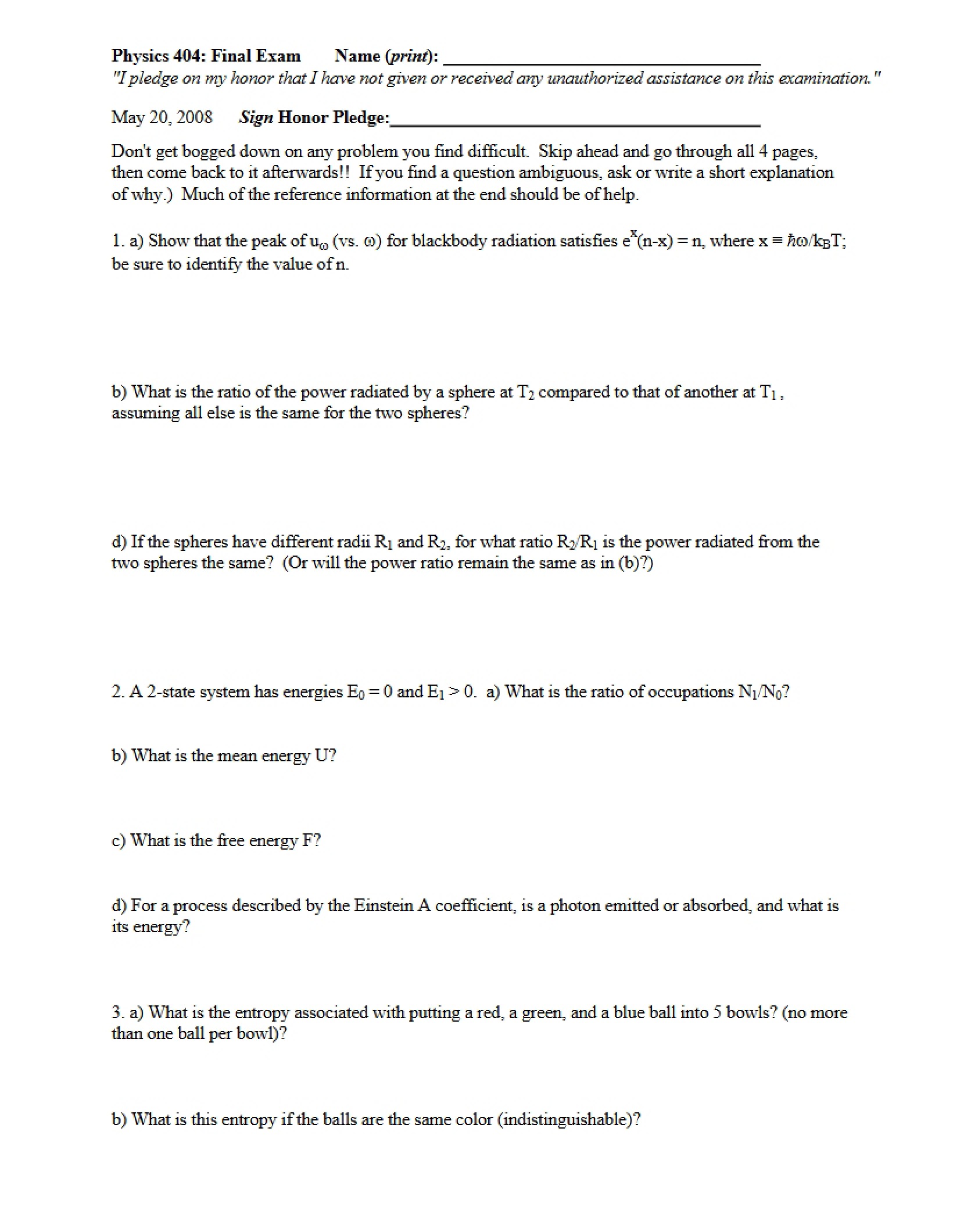 Examination Final