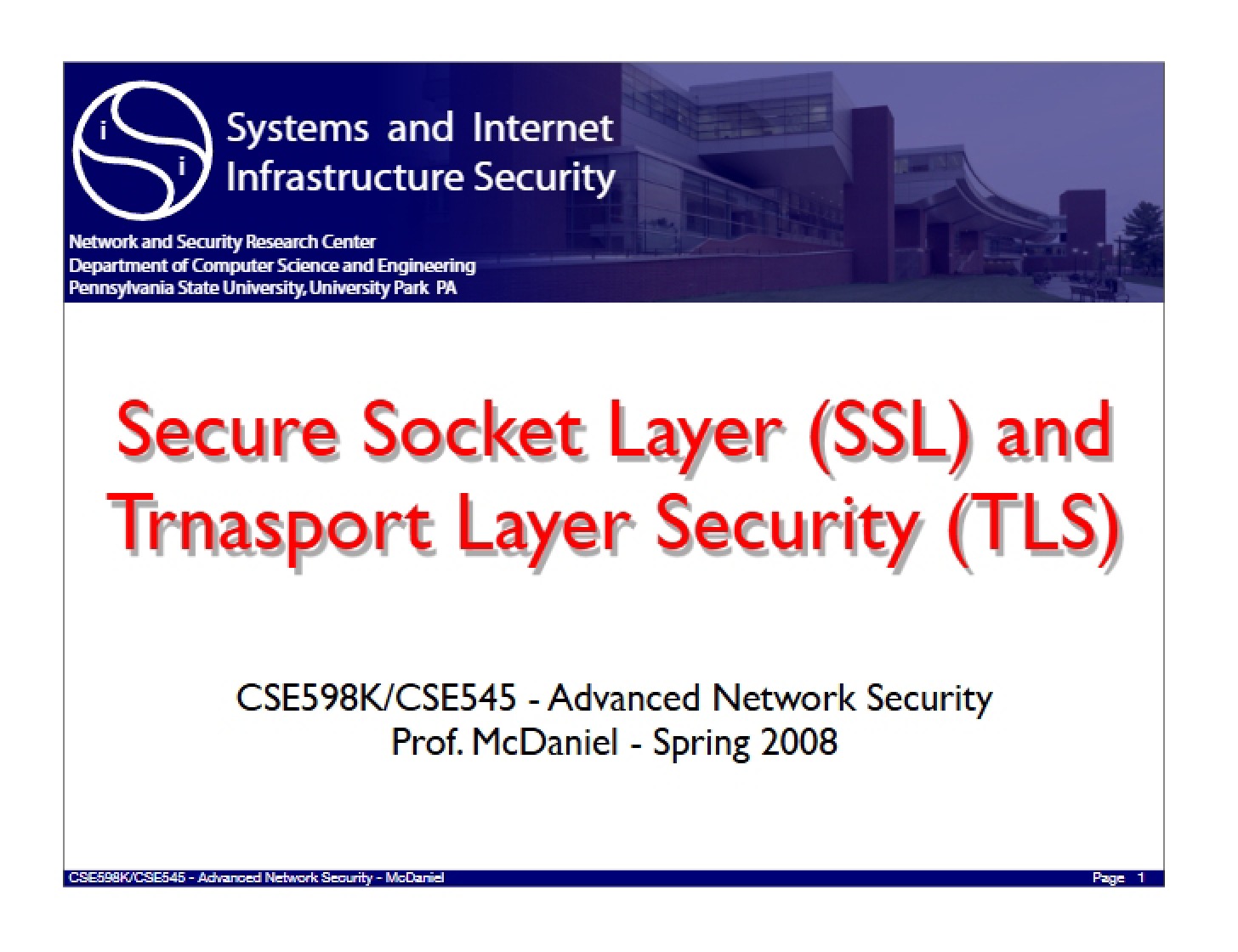 SSL Secure Socket Layer