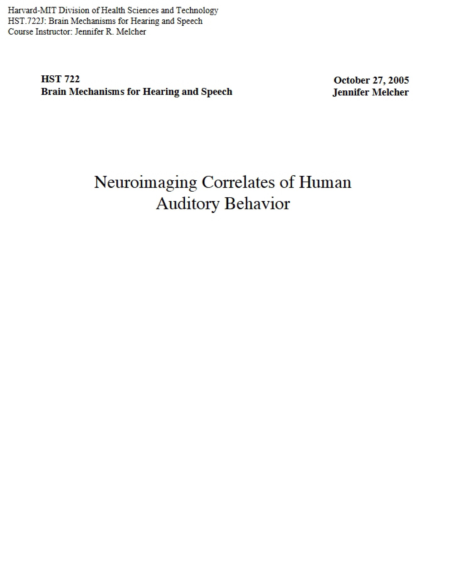 Lecture Summary and Notes