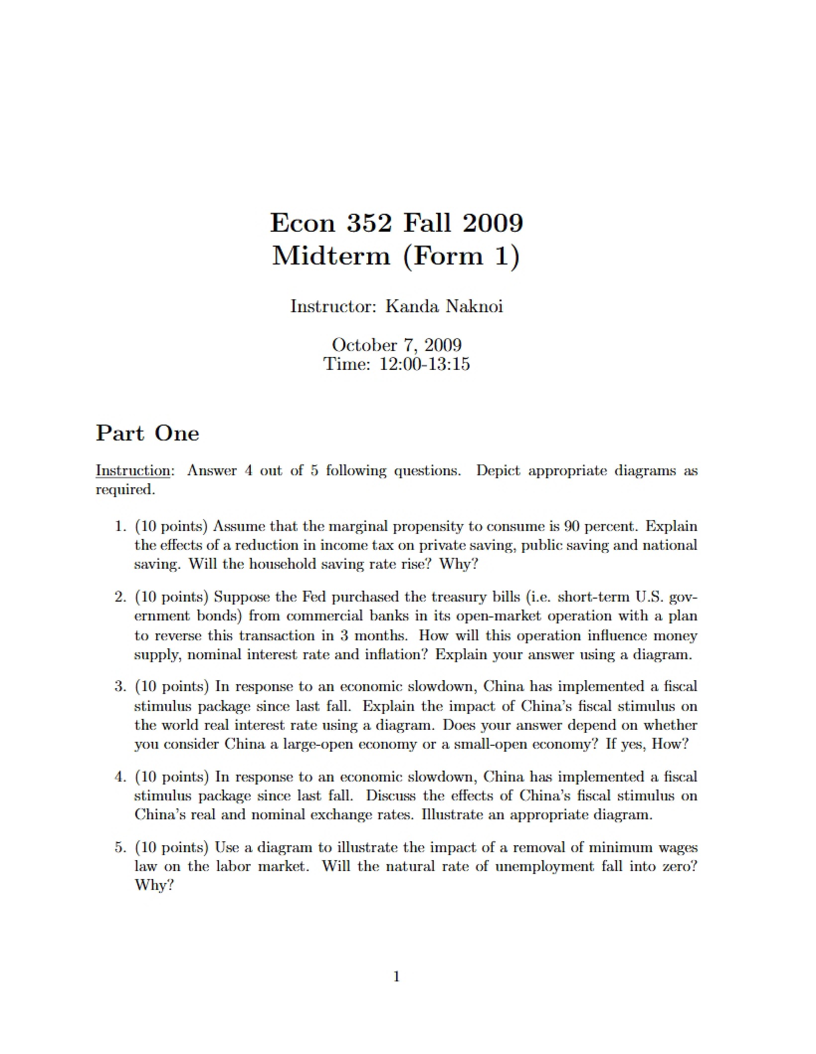 First Midterm