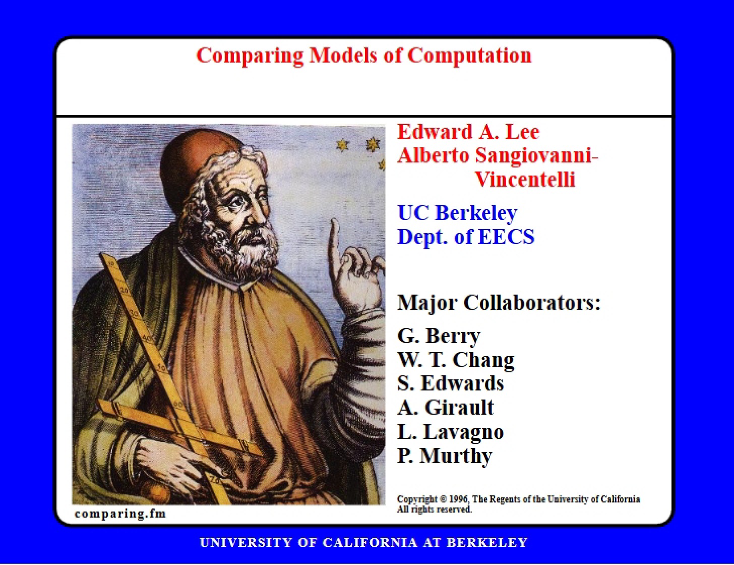Computation Models A Comparison