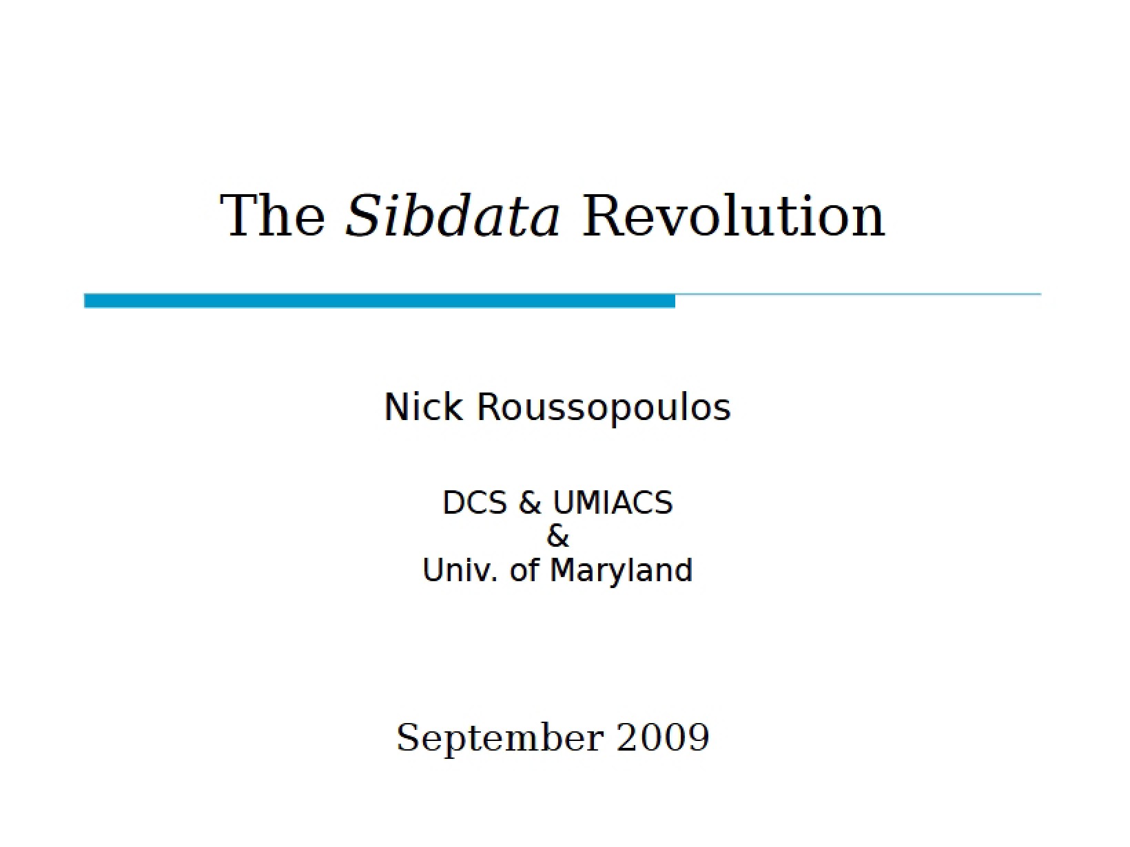 Revolution of Sibdata