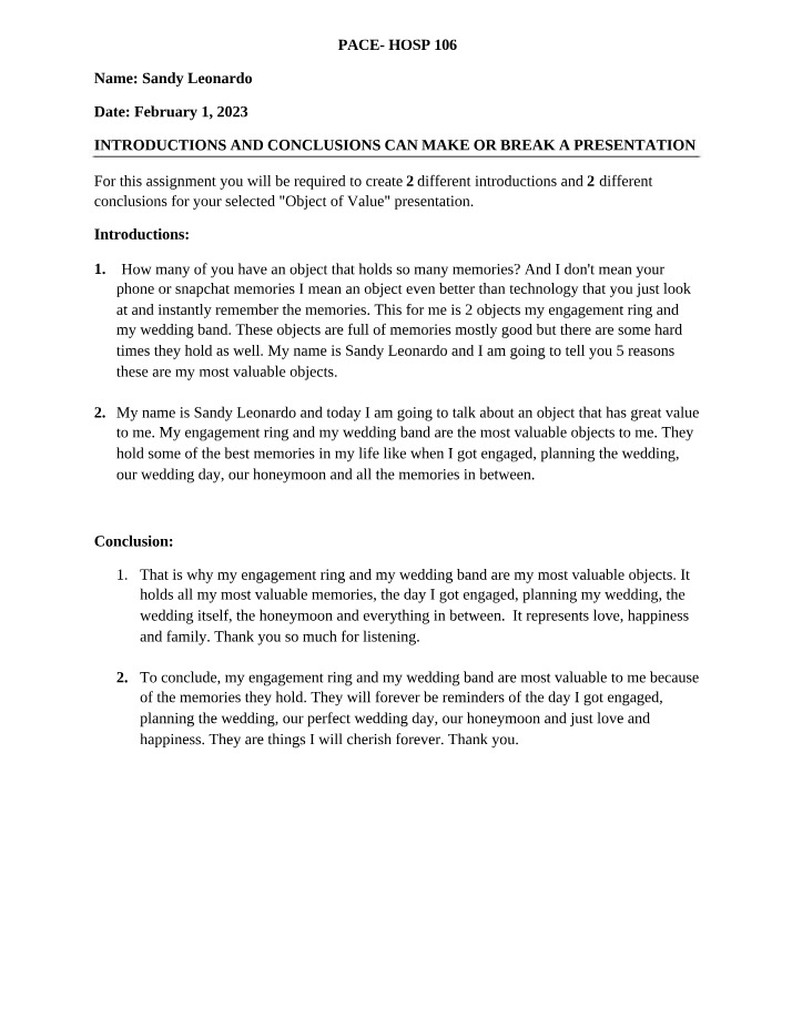 Creating Memorable Conclusions and Introductions for Presentations