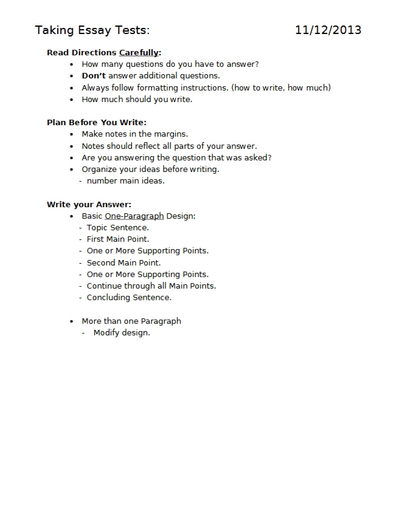 Study Strategies for College Success Lecture Materials