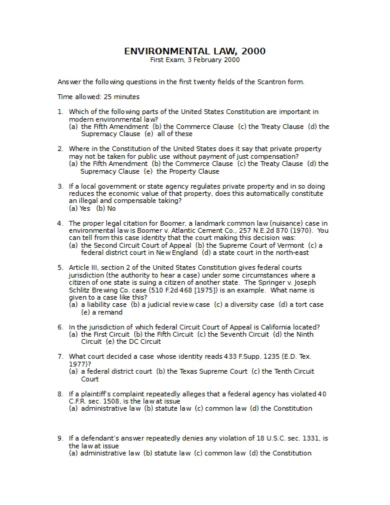 Introduction to Environmental Law