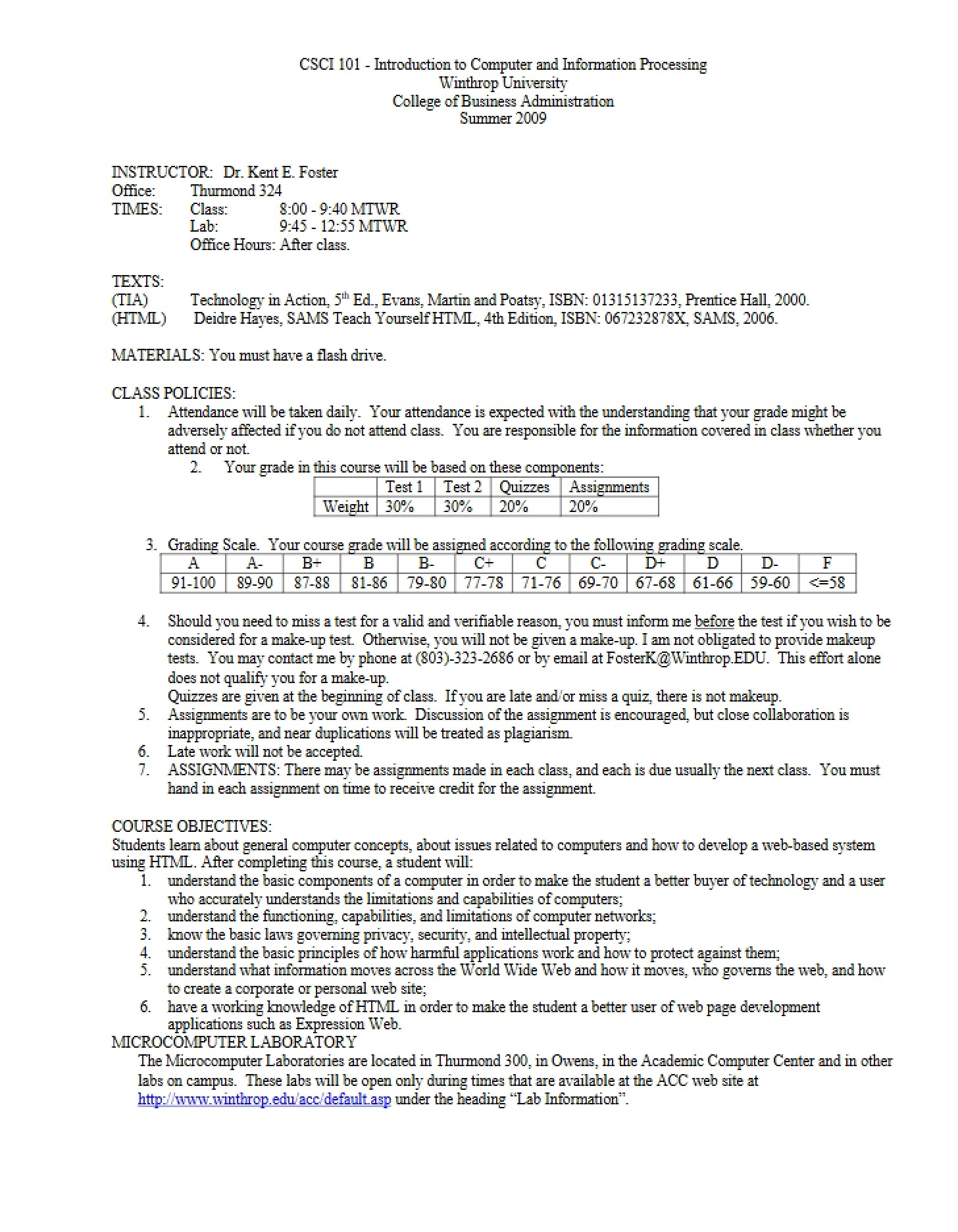 General Syllabus