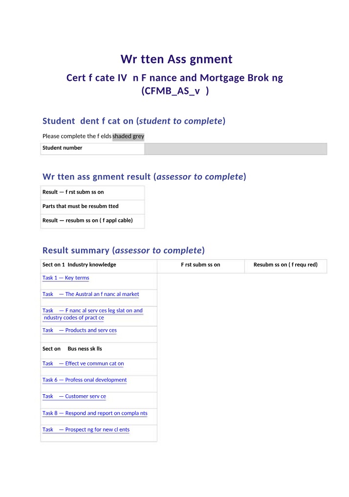 ACCT6004 Written Assignment
