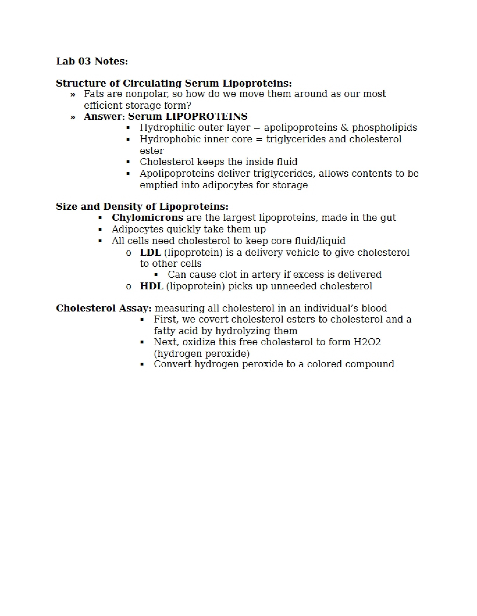 Notes for Lab 03