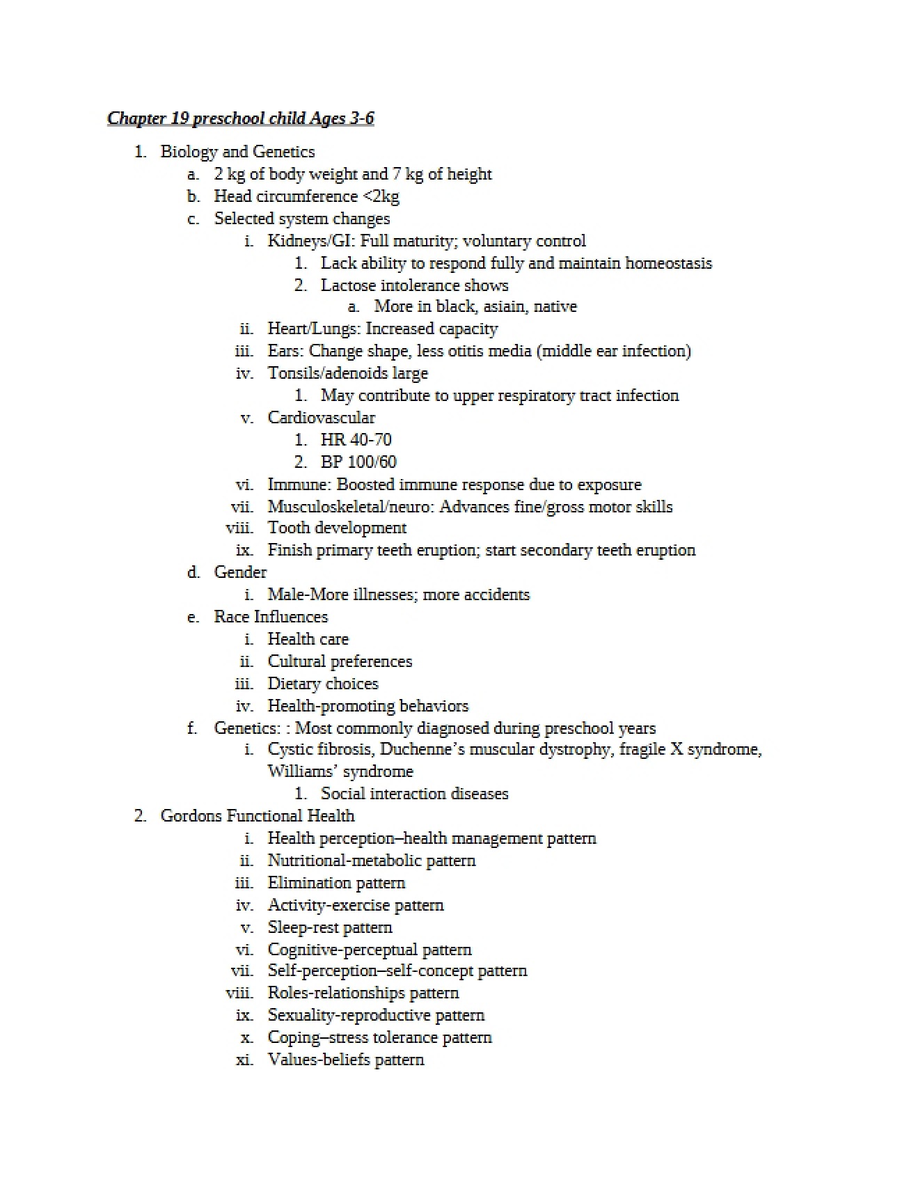 Preschooler (Ages 3-6) Chapter 19