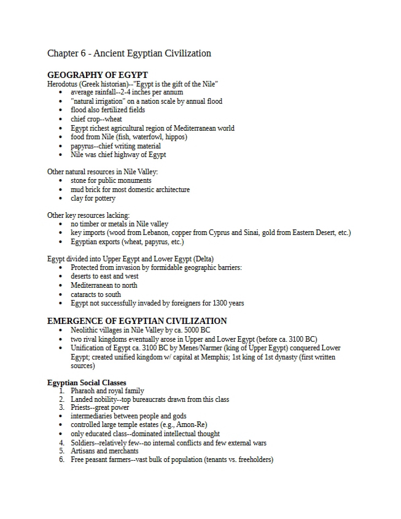 Ancient World Chapter 6
