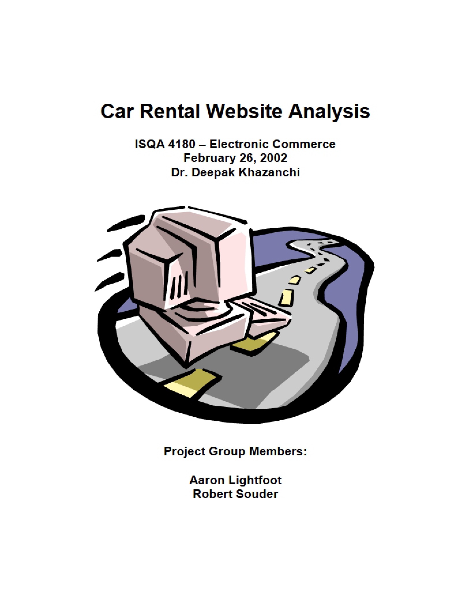 Analysis of Car Rental Website