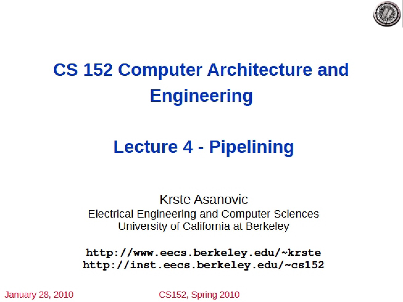 Notes on Computer Architecture