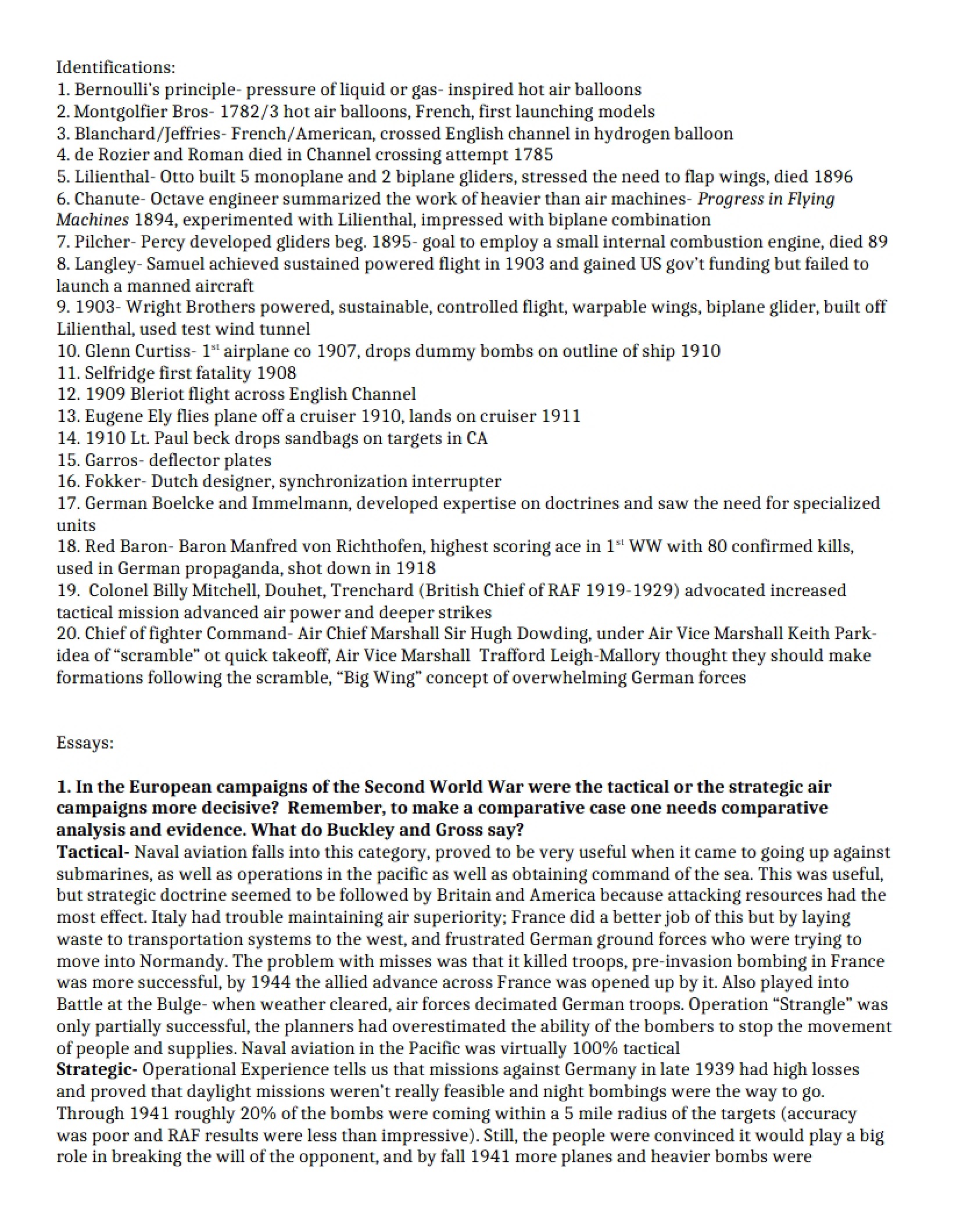 History of Lies Exam Review