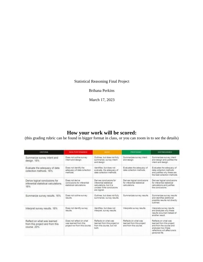 Final Project - Statistical Reasoning