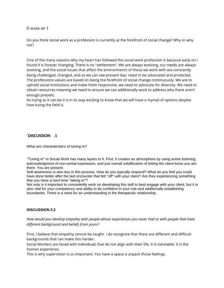 Exploring Social Work at the Forefront of Social Change