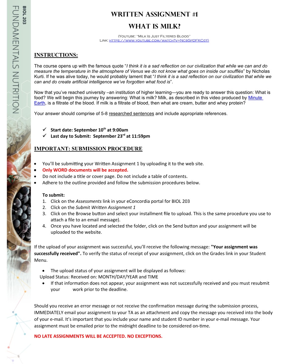 BIOL 203 - Class Material