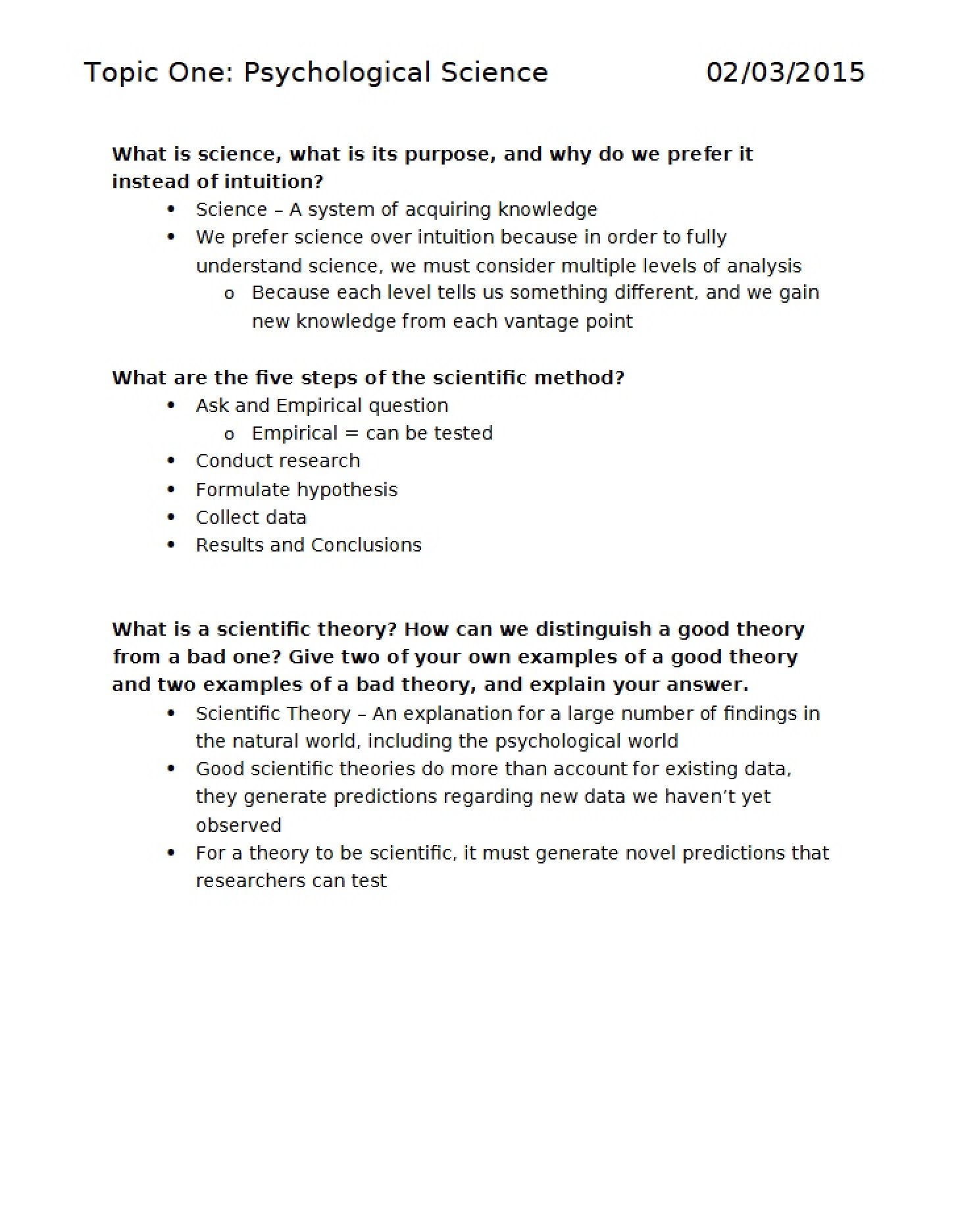 General Psychology