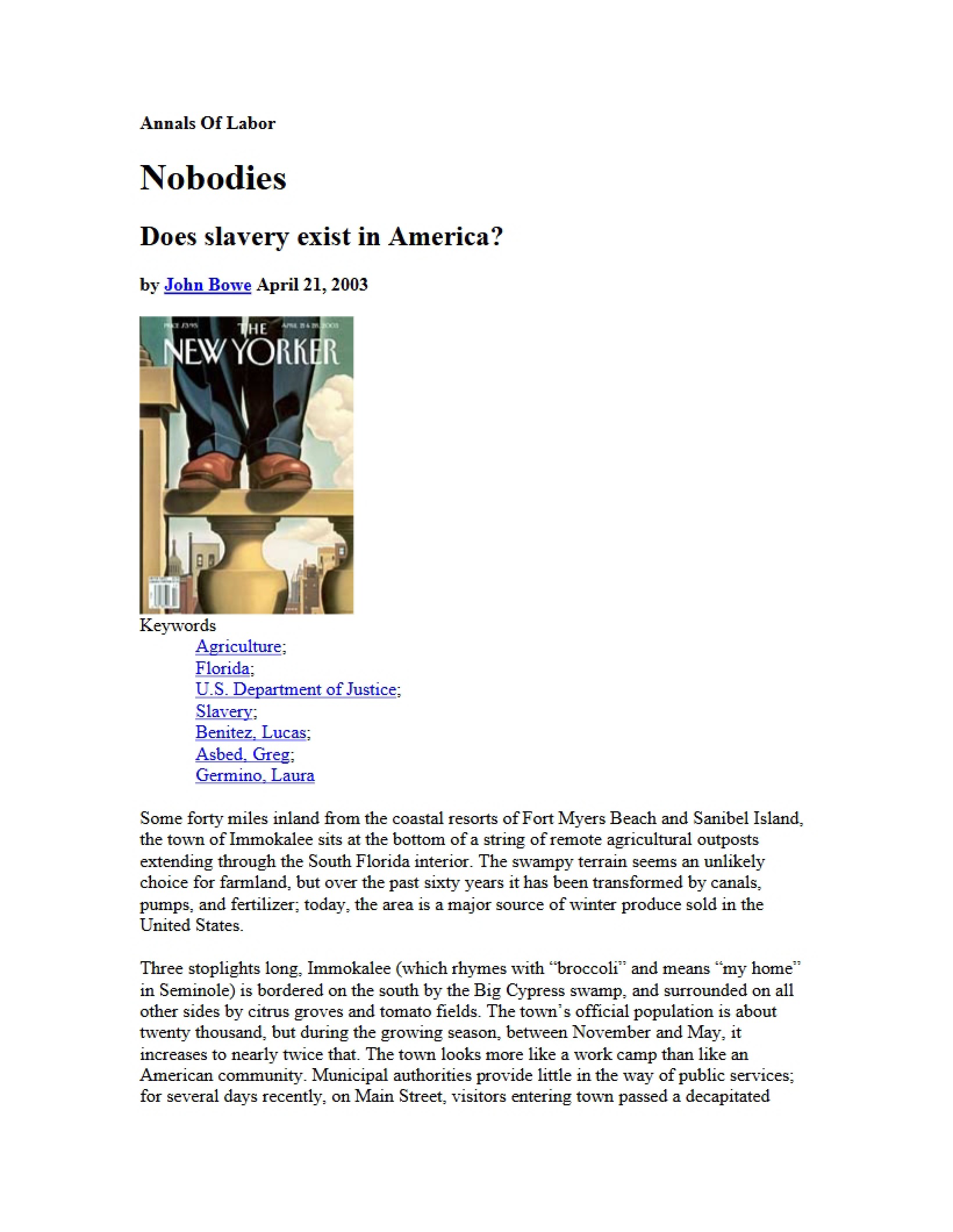 Does Slavery Exist in America (Nobodies)