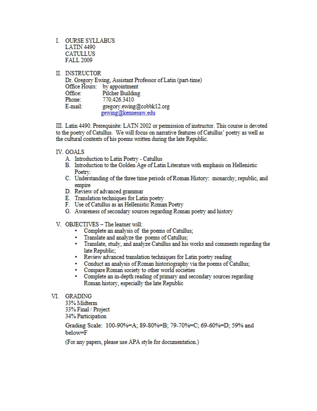 LATN 4490 Academic Plan