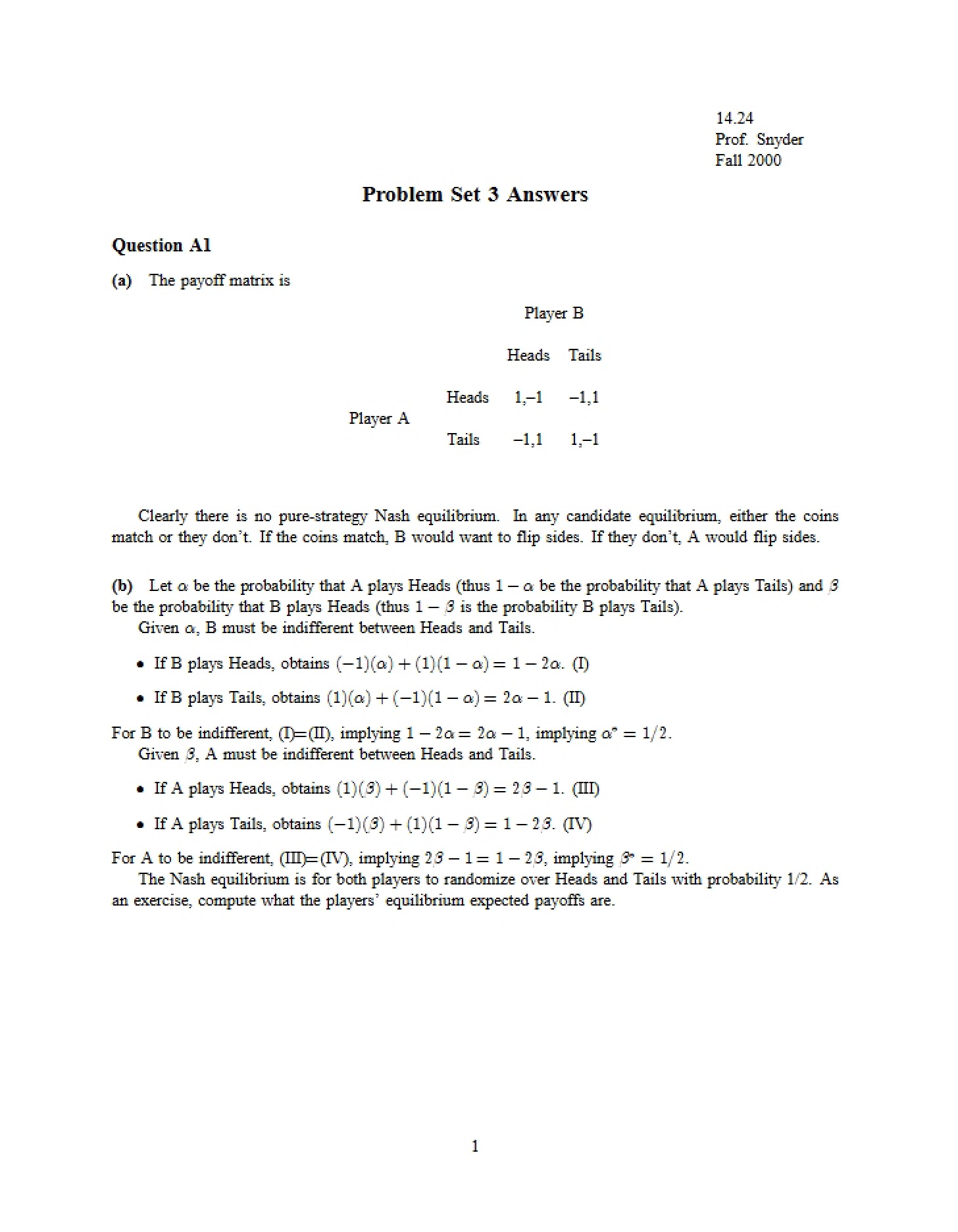 Key for Problem Set 6