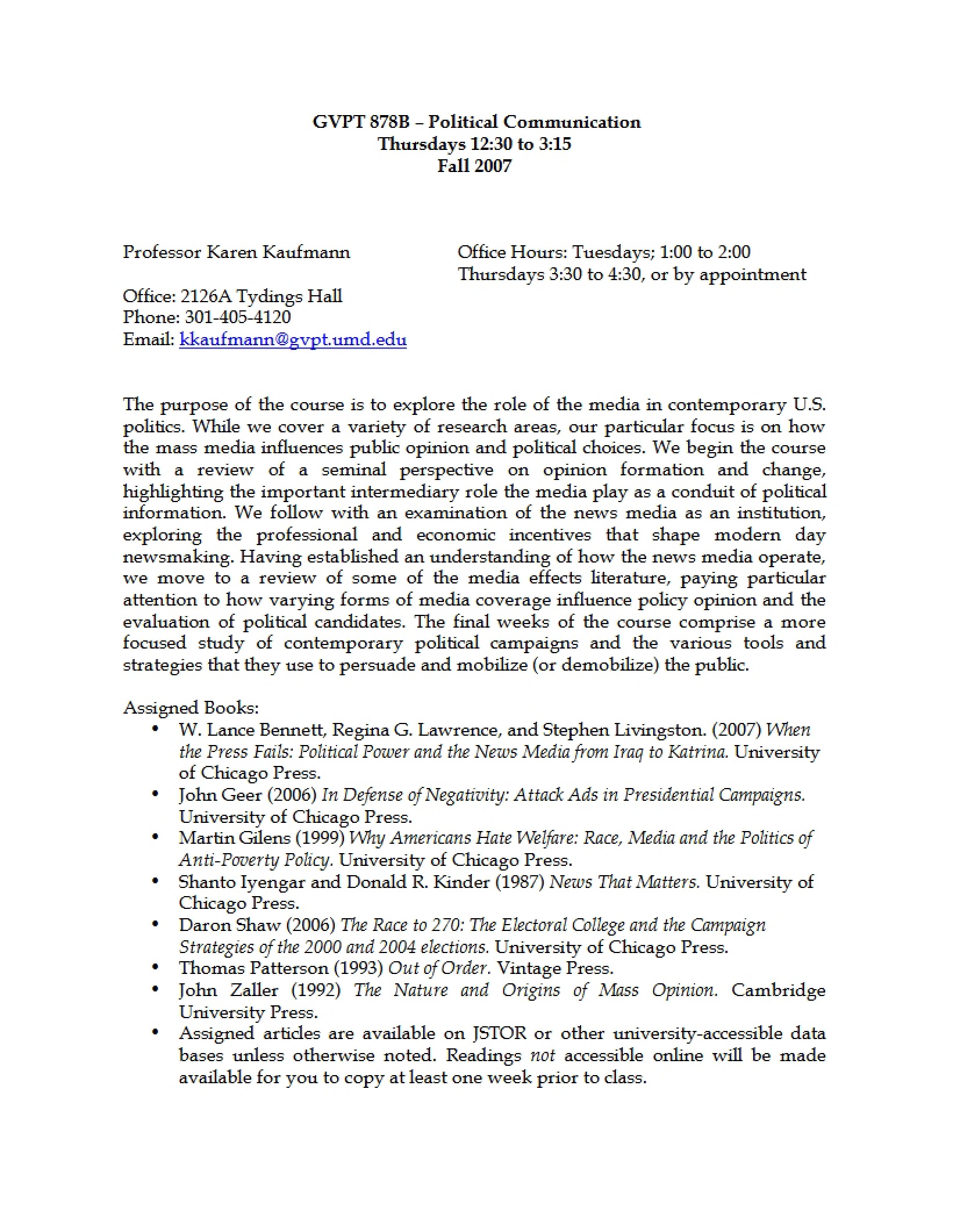 Course Outline Social Capital